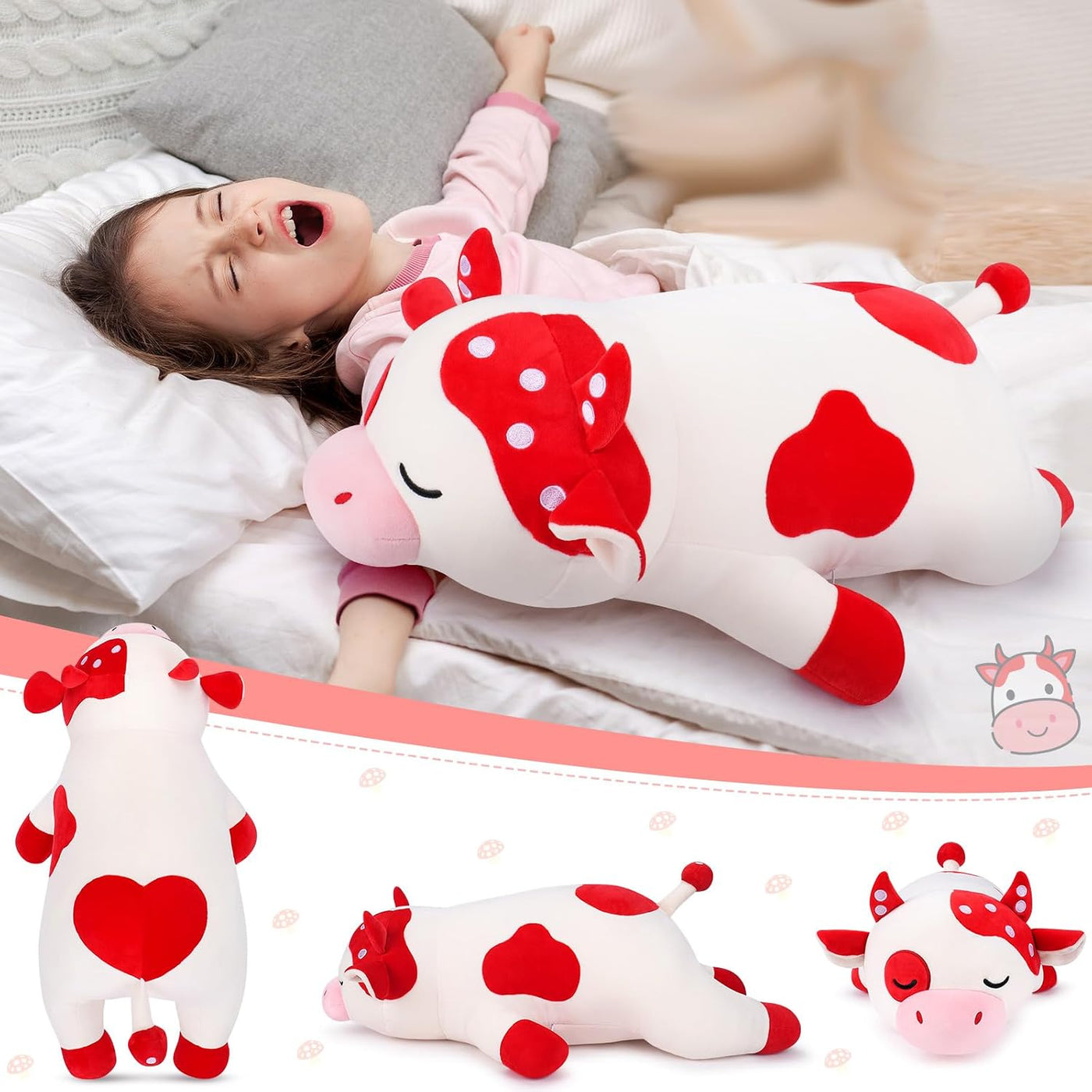 Auspicious beginning Peluche de Vaca Hongo Gigante de 30''...