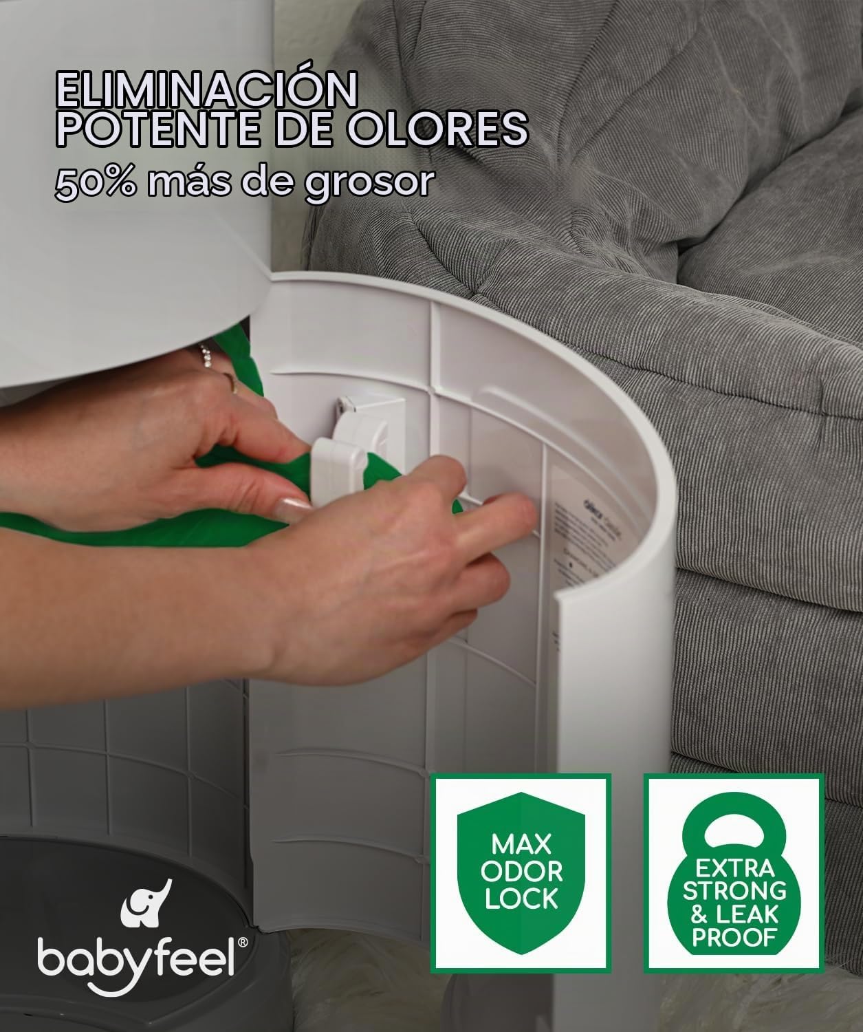 Babyfeel Recambios BIO compatibles con cubos de pañales DEKOR CLASS...