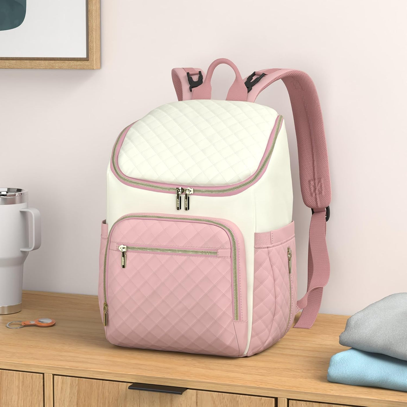 LOVEVOOK Mochila para Pañales de Gran Capacidad con Cambiador Portá...