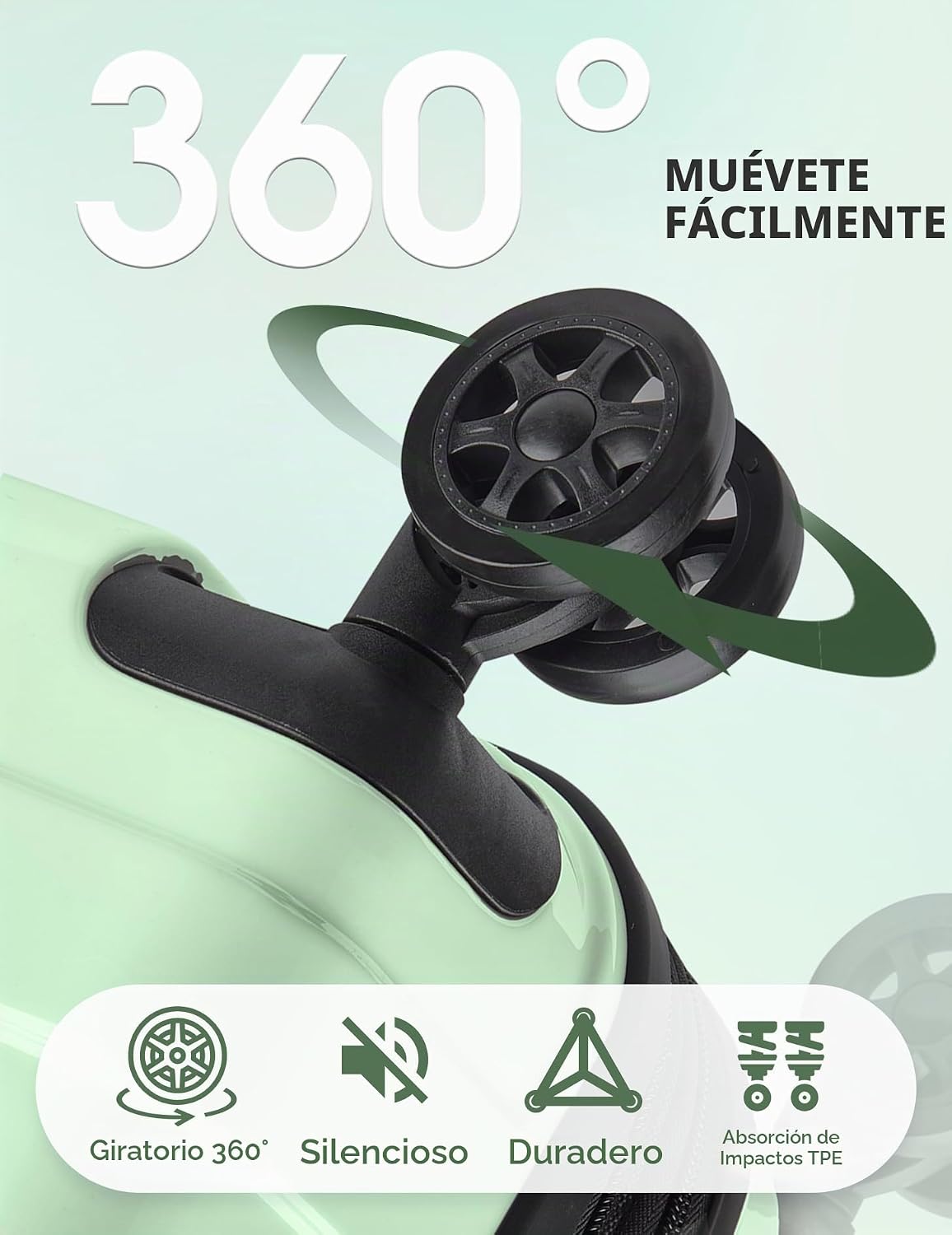 Tolino Equipaje de mano de 22 x 14 x 9 aprobado por aerolínea, male...