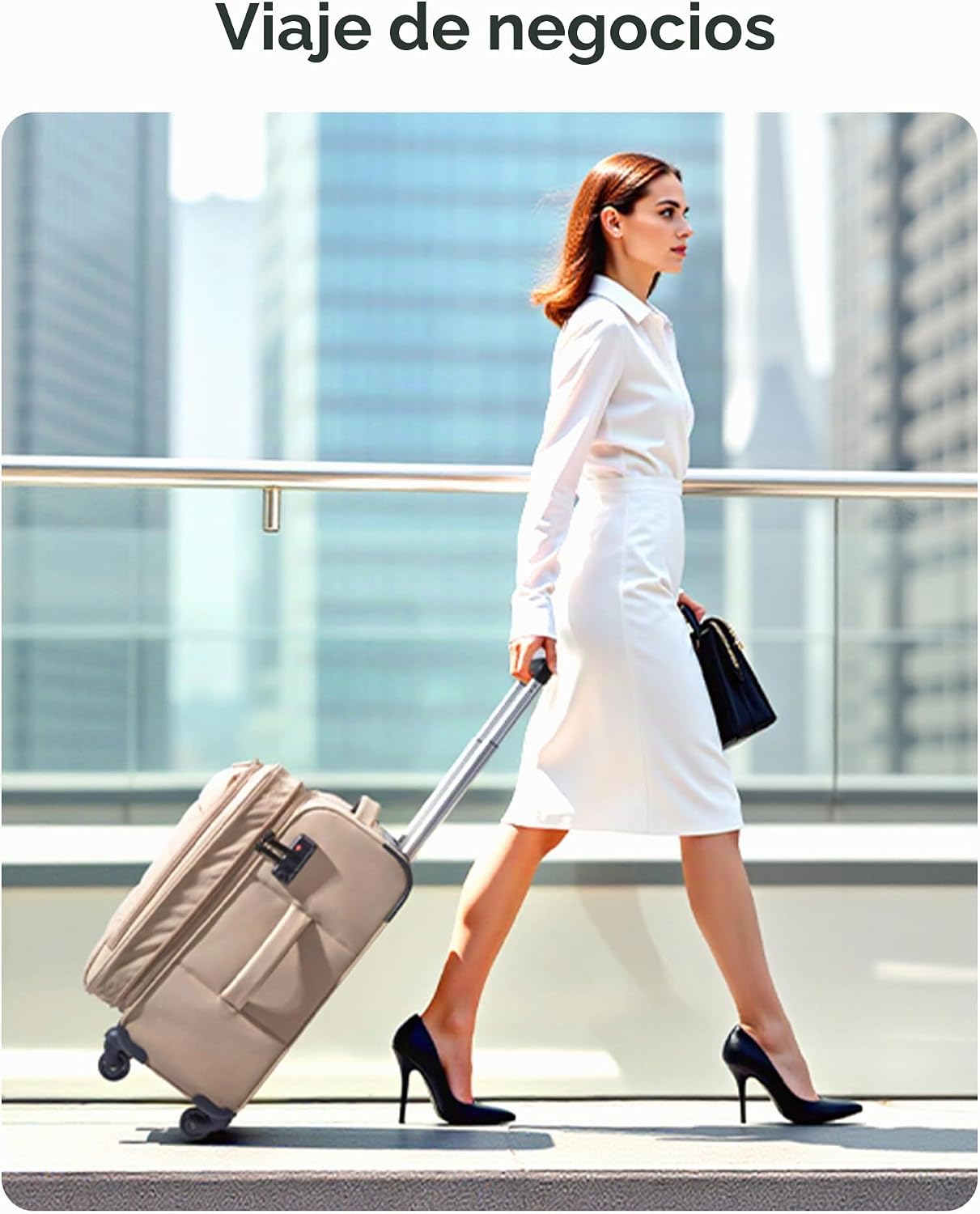 BAGSMART Equipaje de mano debajo del asiento Aprobado por aerolínea...