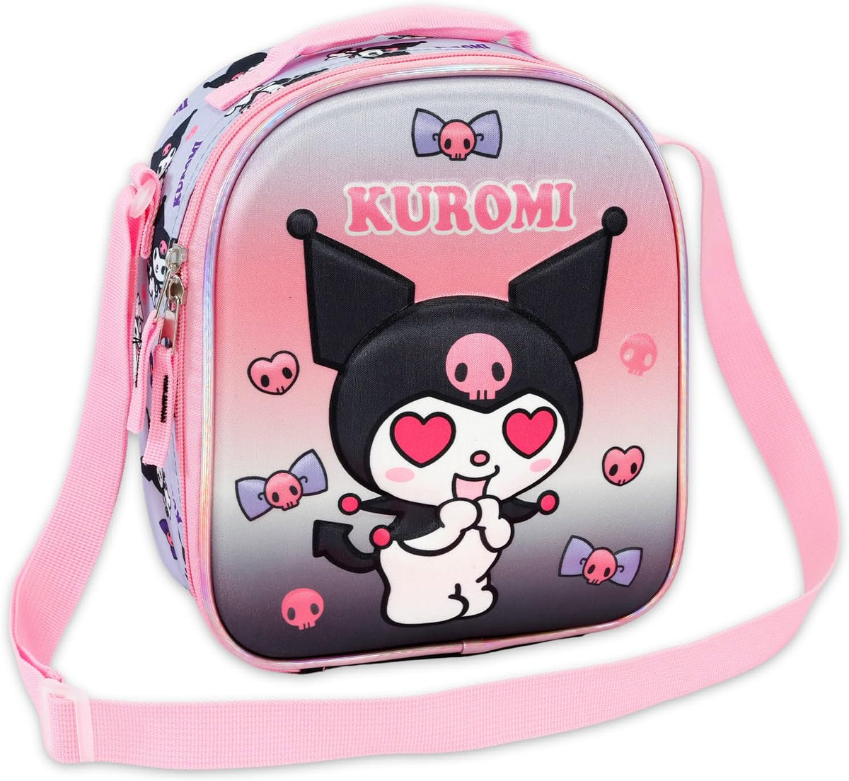 SANRIO Kuromi lonchera para la escuela de niñas, paquete de bolsa d...