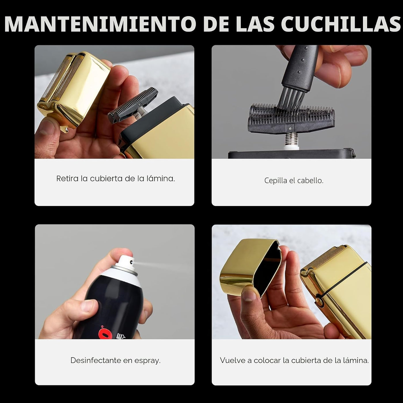 BaBylissPRO METALFX Afeitadora de doble lámina, afeitadora eléctric...