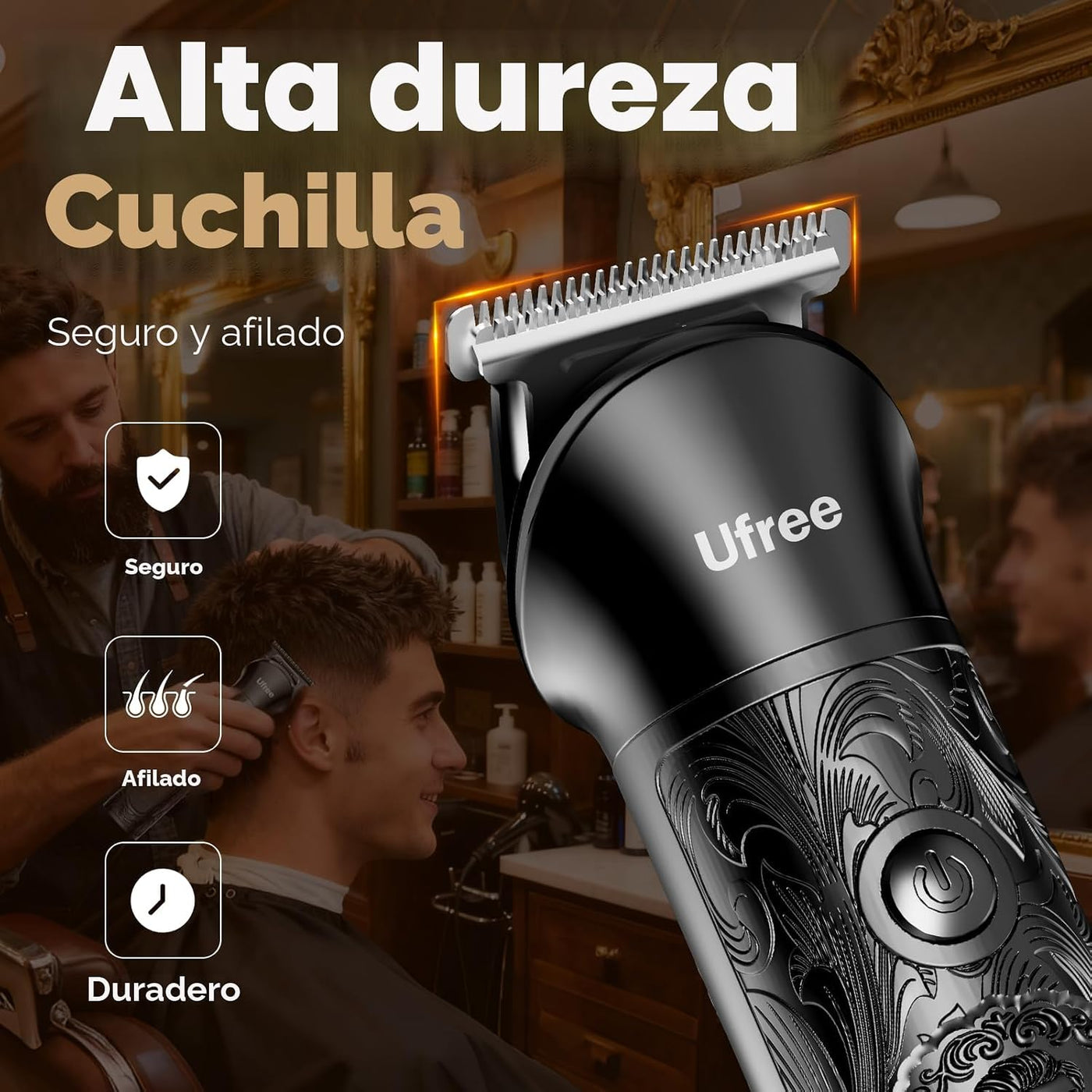 Ufree Set de afeitadora y recortadora de pelo de barba, maquinilla...
