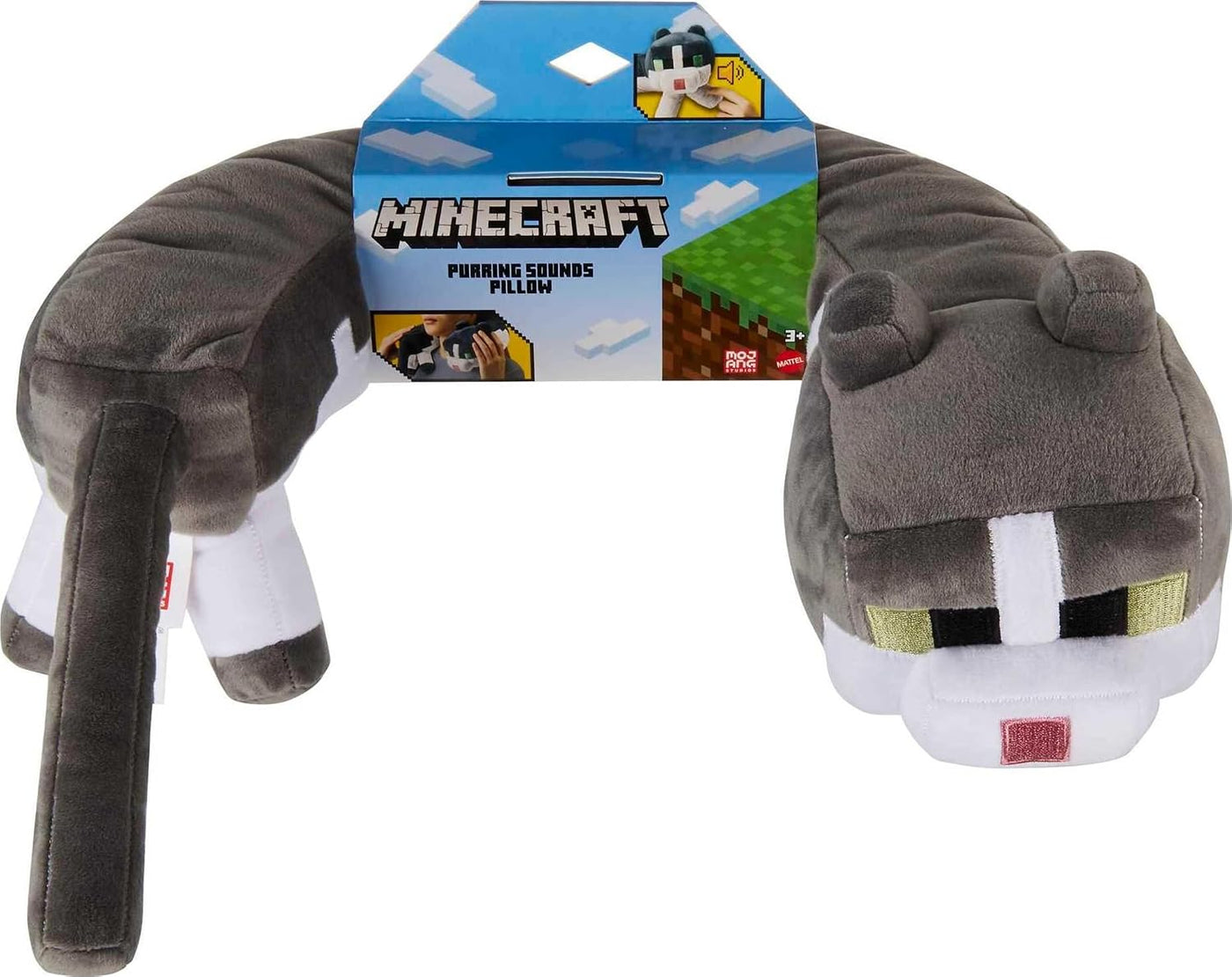 Mattel Minecraft ronroneando sonidos, almohada para el cuello, jugu...