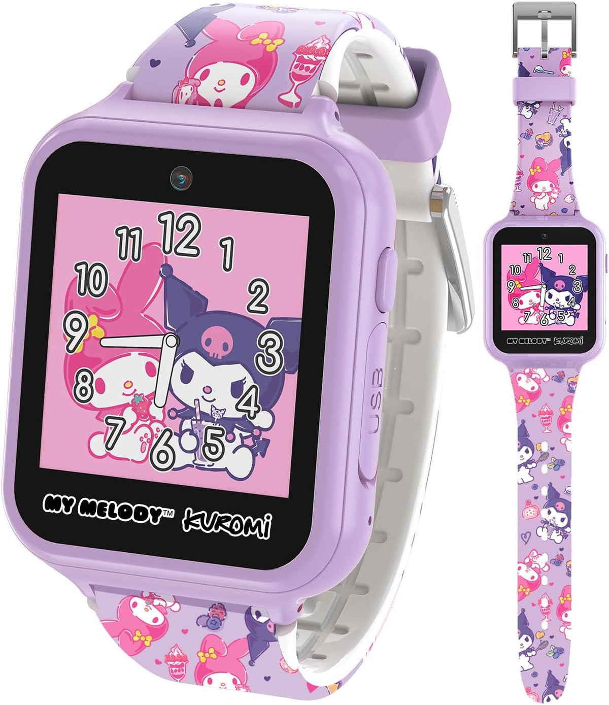 Sanrio My Melody & Kuromi - Reloj inteligente para niños con pa...