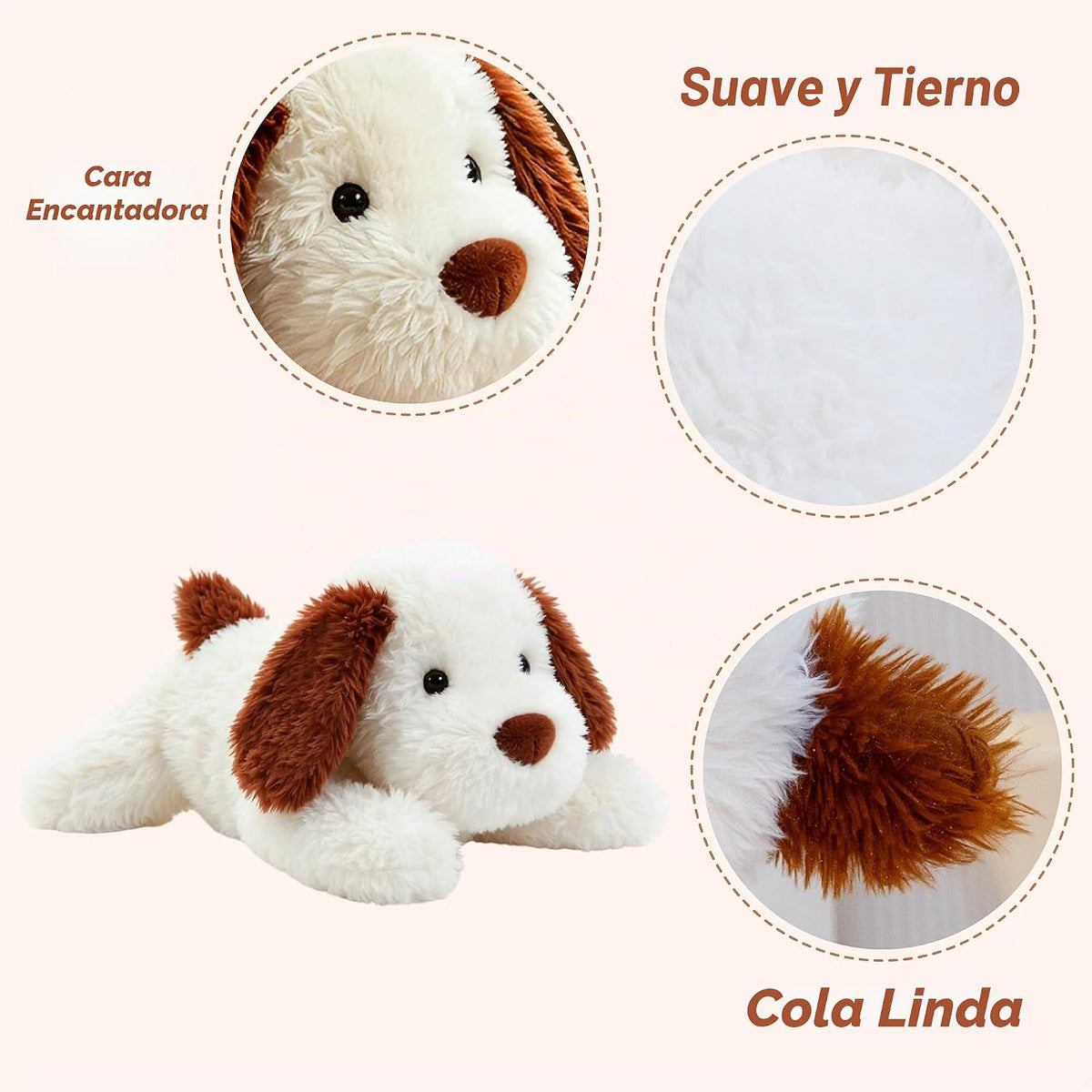 GADXV - Animal de peluche para perros, cachorro de juguete para niñ...