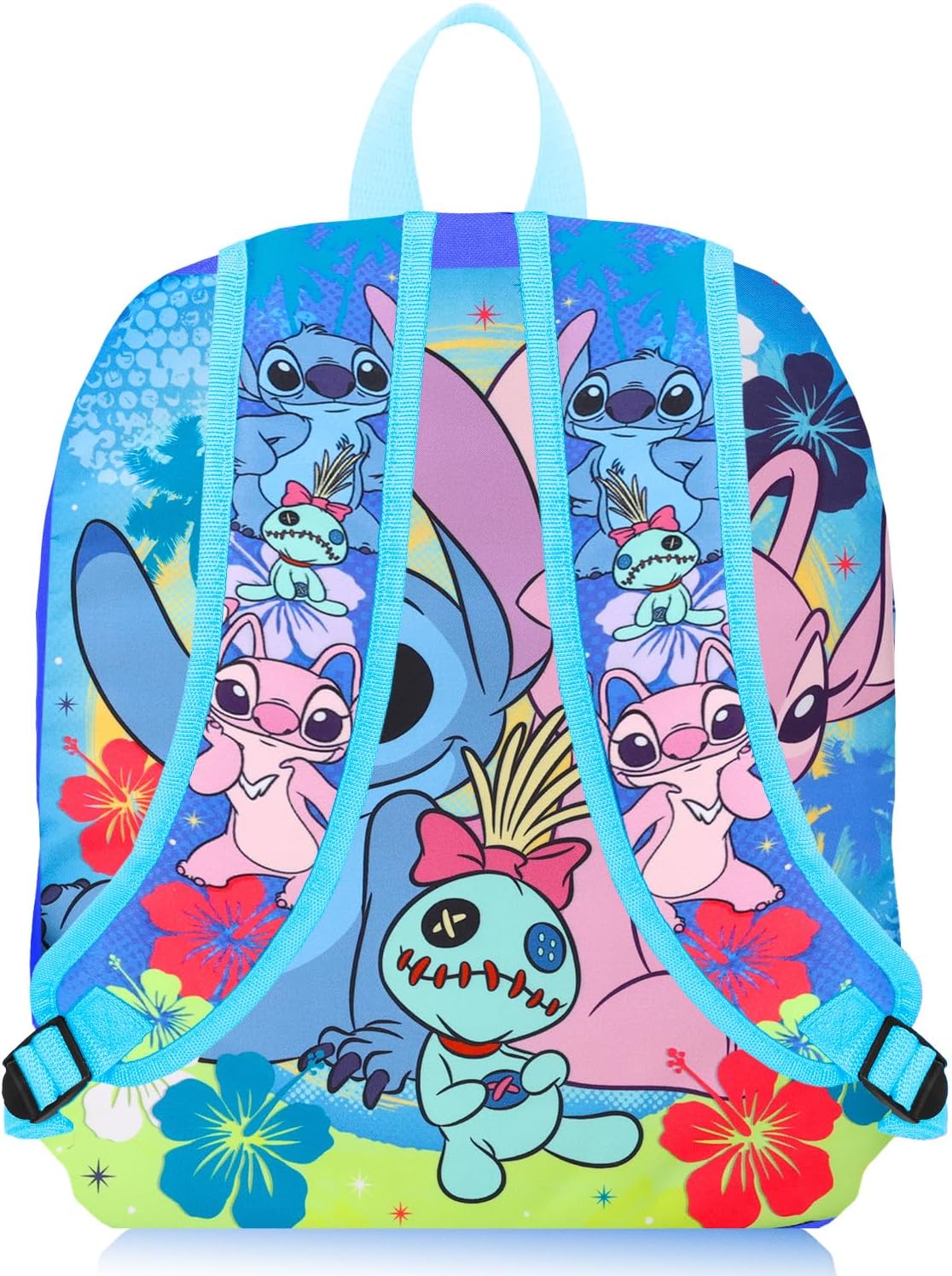 Juego de mochila y lonchera Stitch and Angel para niñas, paquete es...