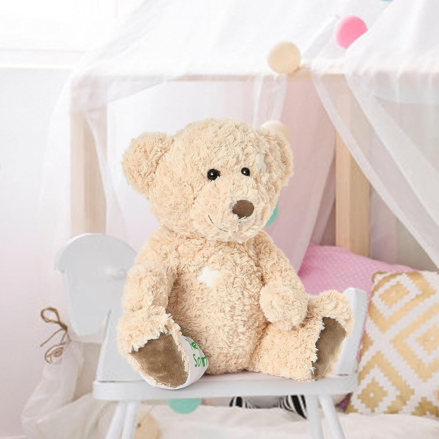 Muiteiur Oso de peluche Get Well Soon de 13.8 pulgadas, animal de p...