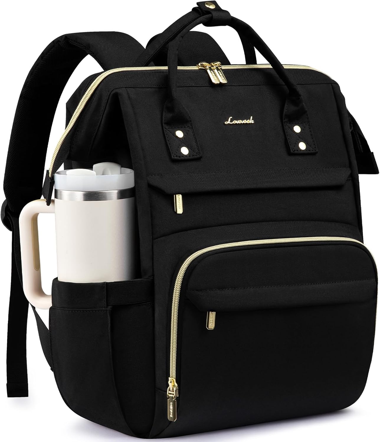 LOVEVOOK - Mochila de computadora portátil para mujer con bolsillo...