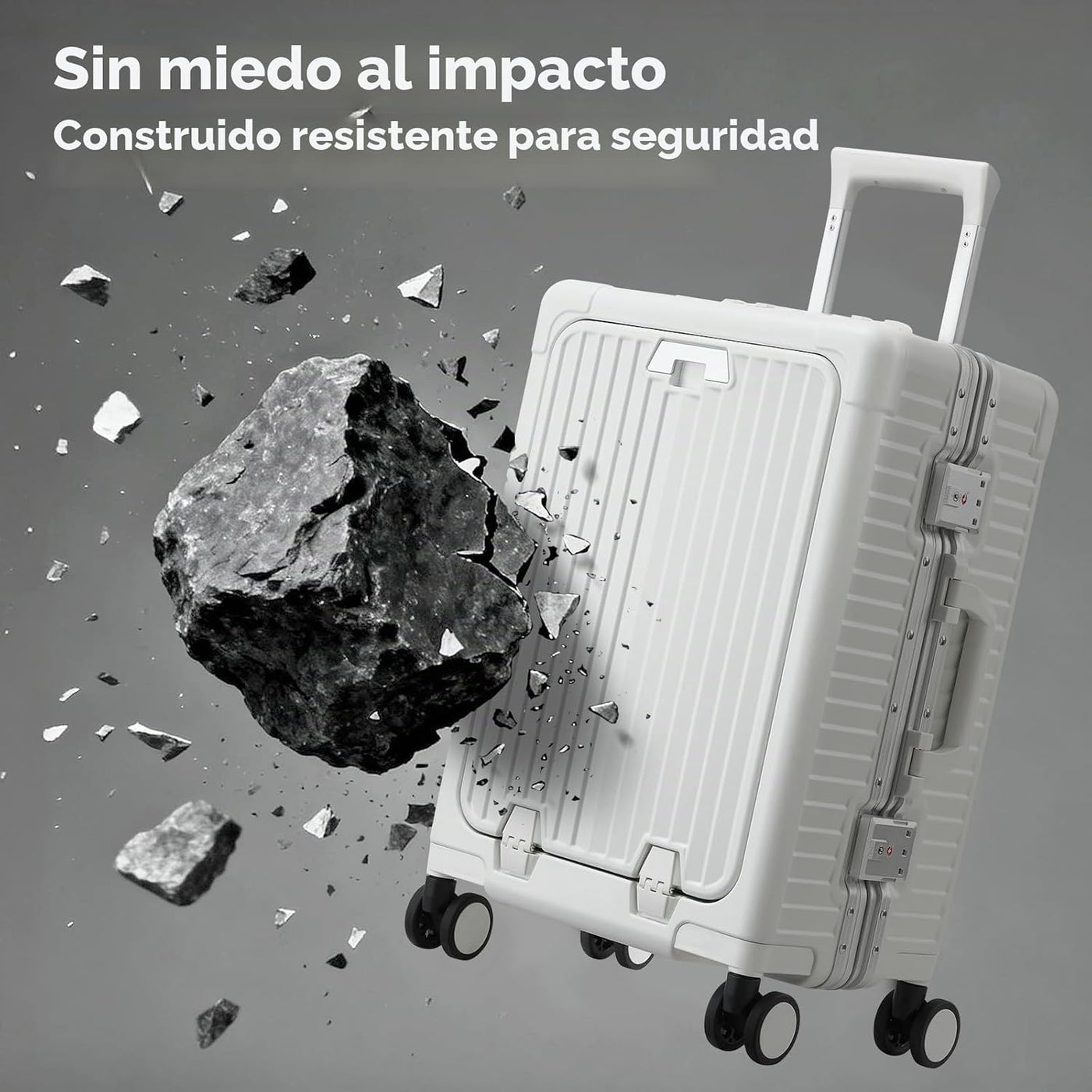 cllson Maleta de mano aprobada por aerolíneas con apertura superior...
