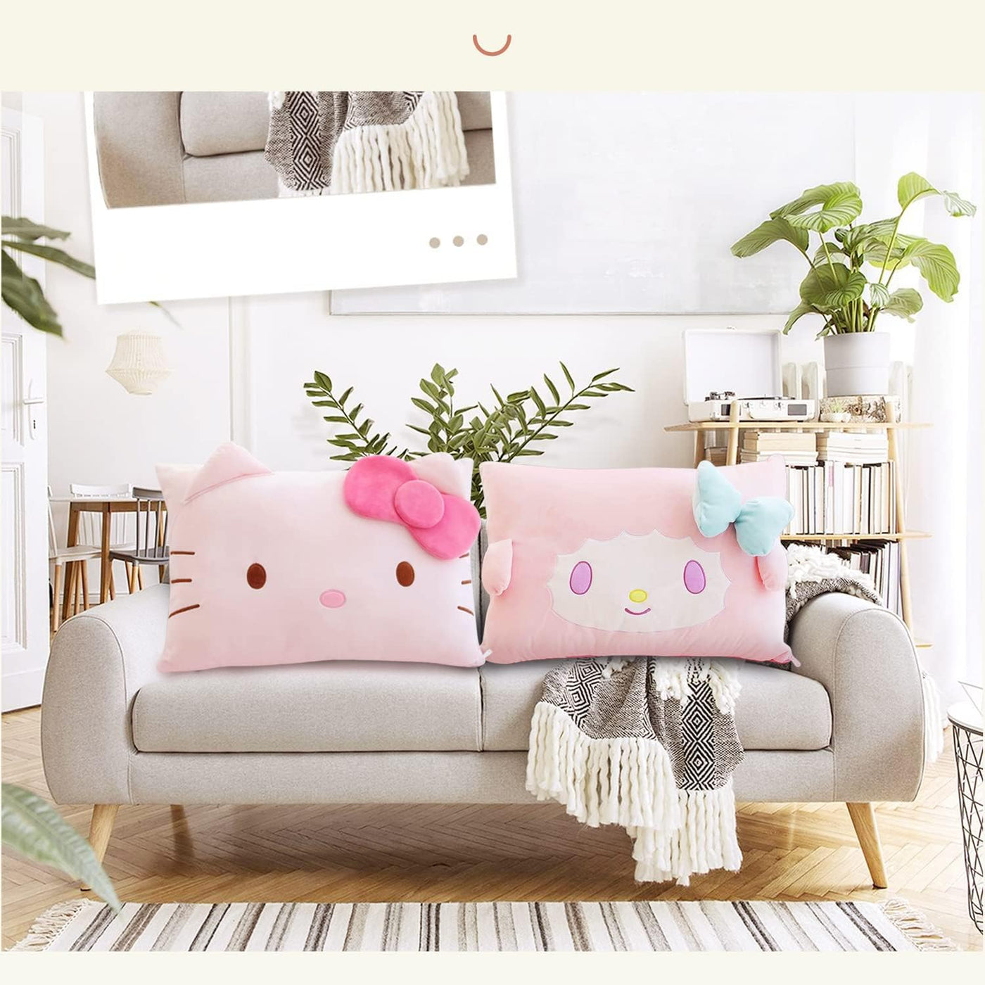 Shuyun Funda de Almohada de Dibujos Animados Linda Funda de Almohad...
