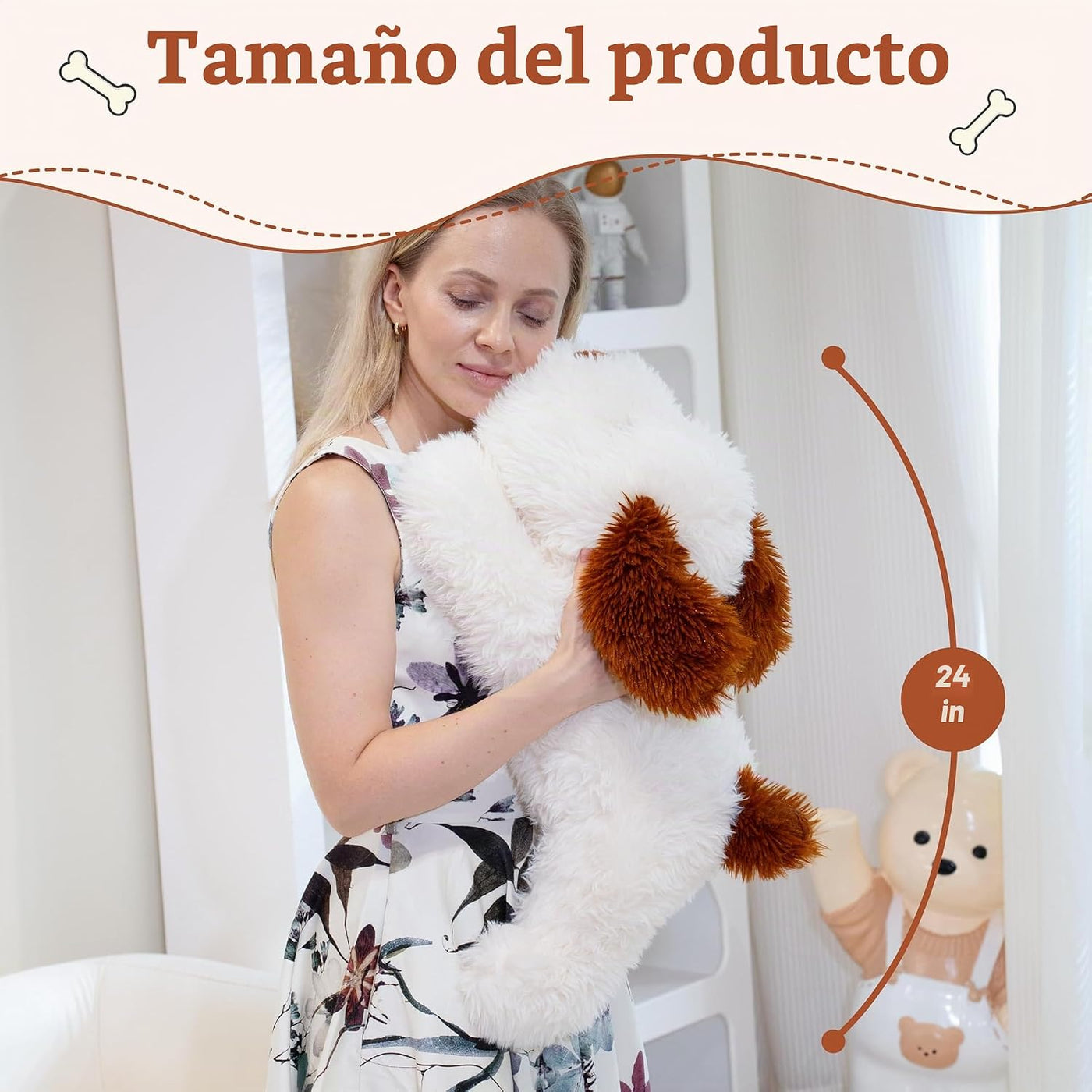 GADXV - Animal de peluche para perros, cachorro de juguete para niñ...