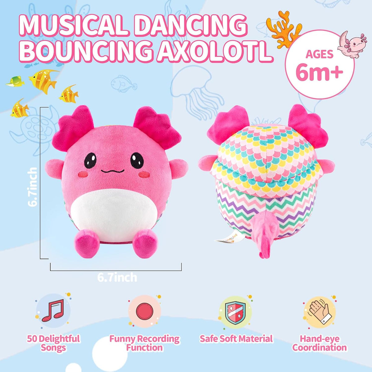 Juguetes para niñas de 1 año, juguete interactivo para bebés de 6 a...