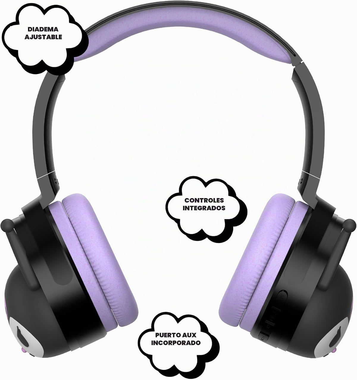 Hello Kitty - Auriculares inalámbricos Bluetooth 2 en 1 con auricul...