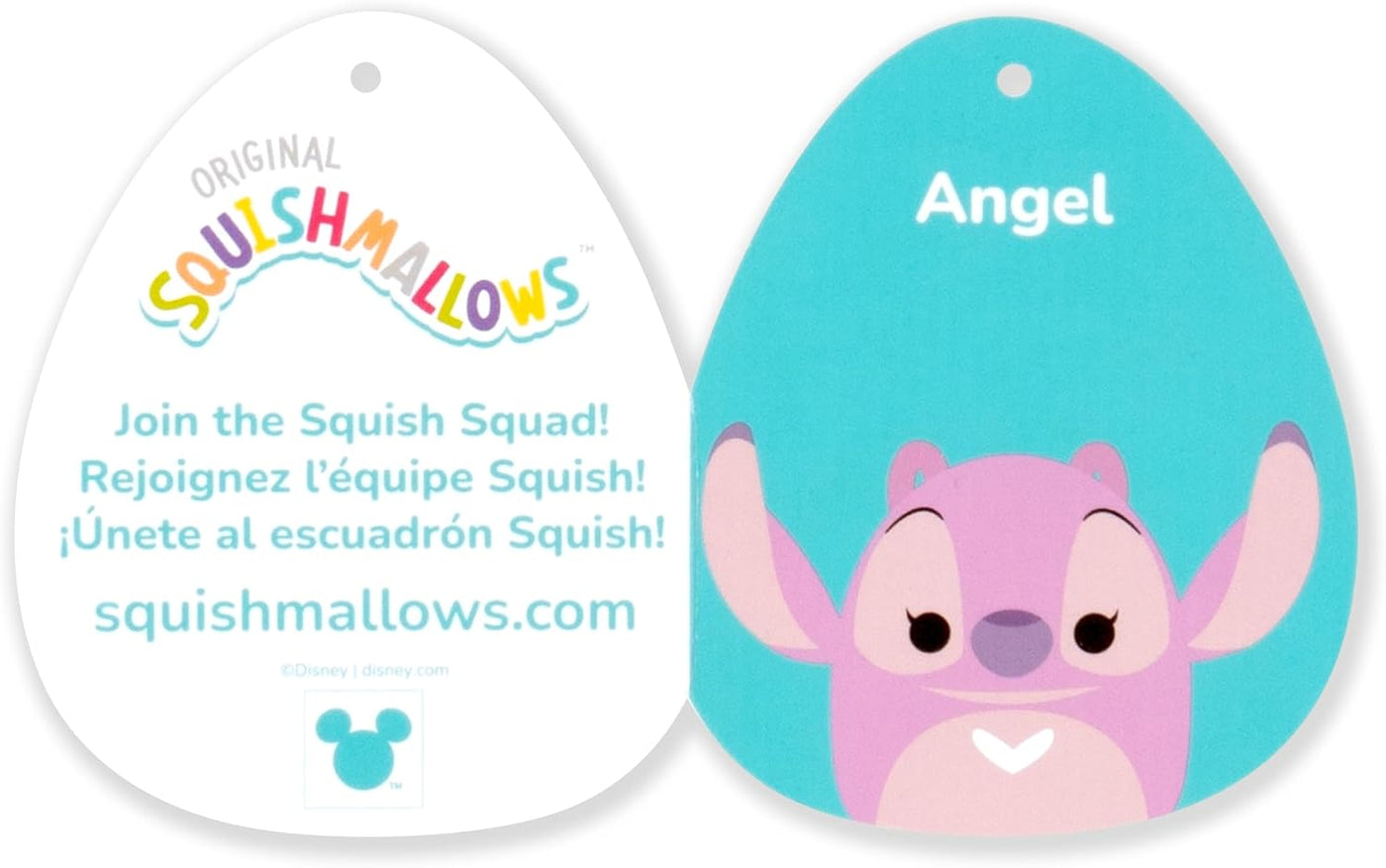 Squishmallows Peluche original de ángel de Disney de 14 pulgadas (p...