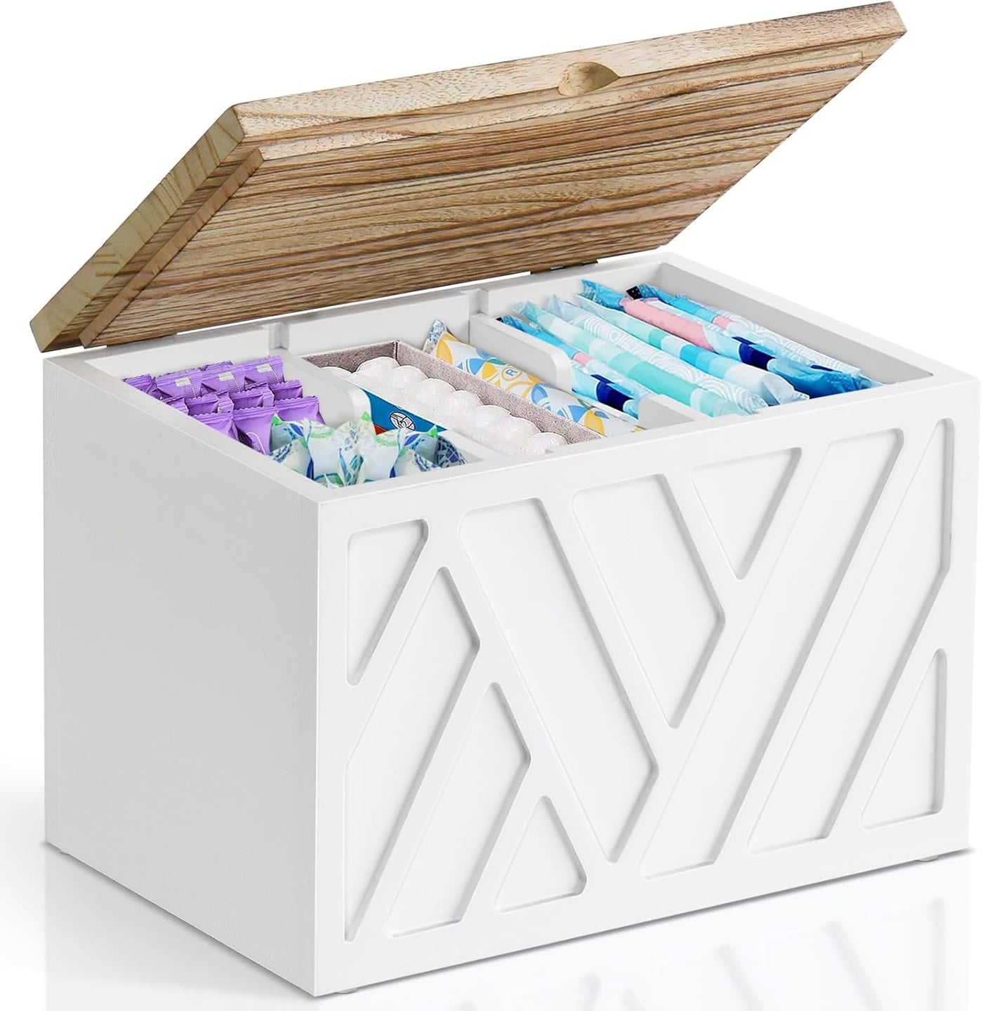 Soporte para tampones para decoración de baño, organizador de produ...