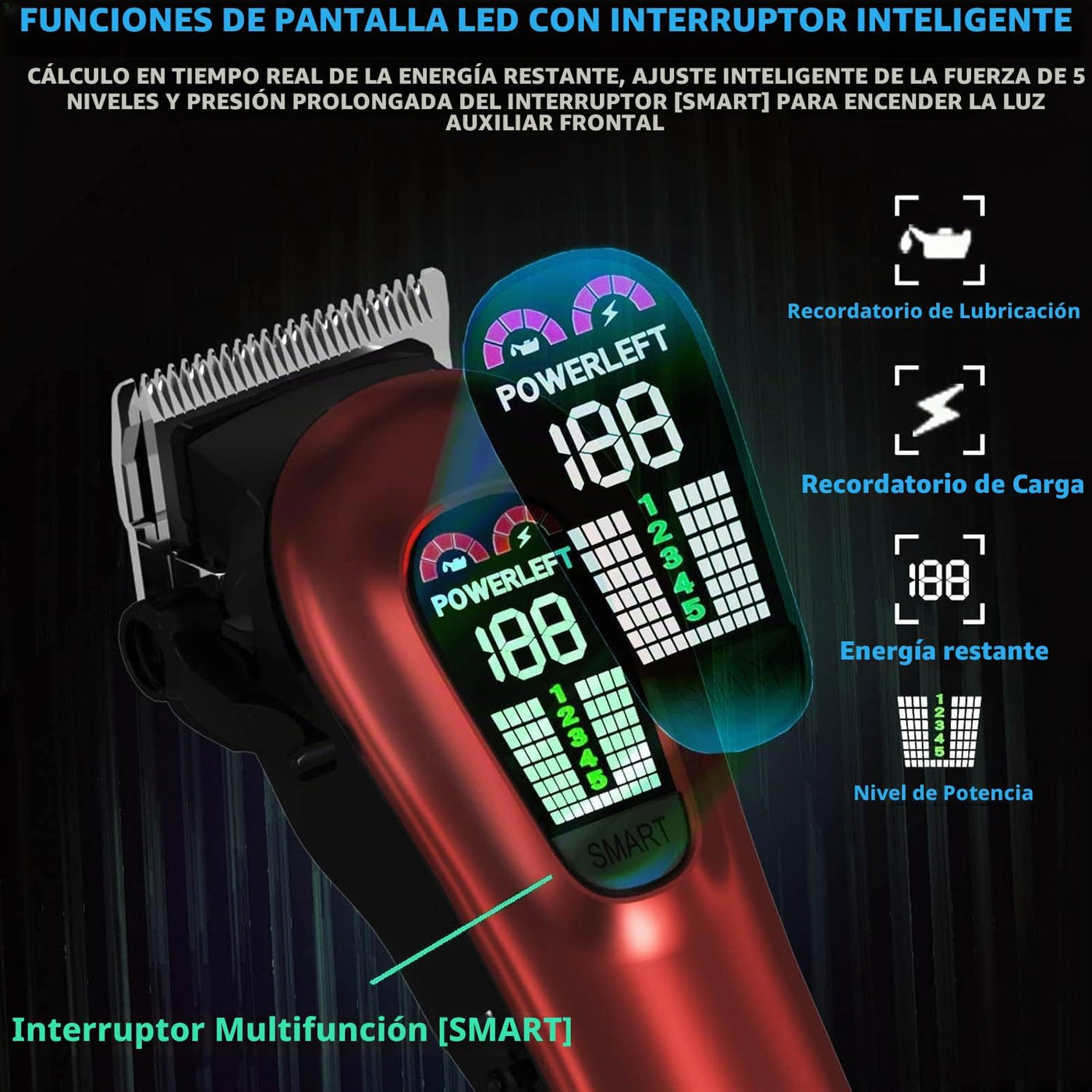 TCMKY - Cortapelos para hombres profesionales, cortapelos para homb...