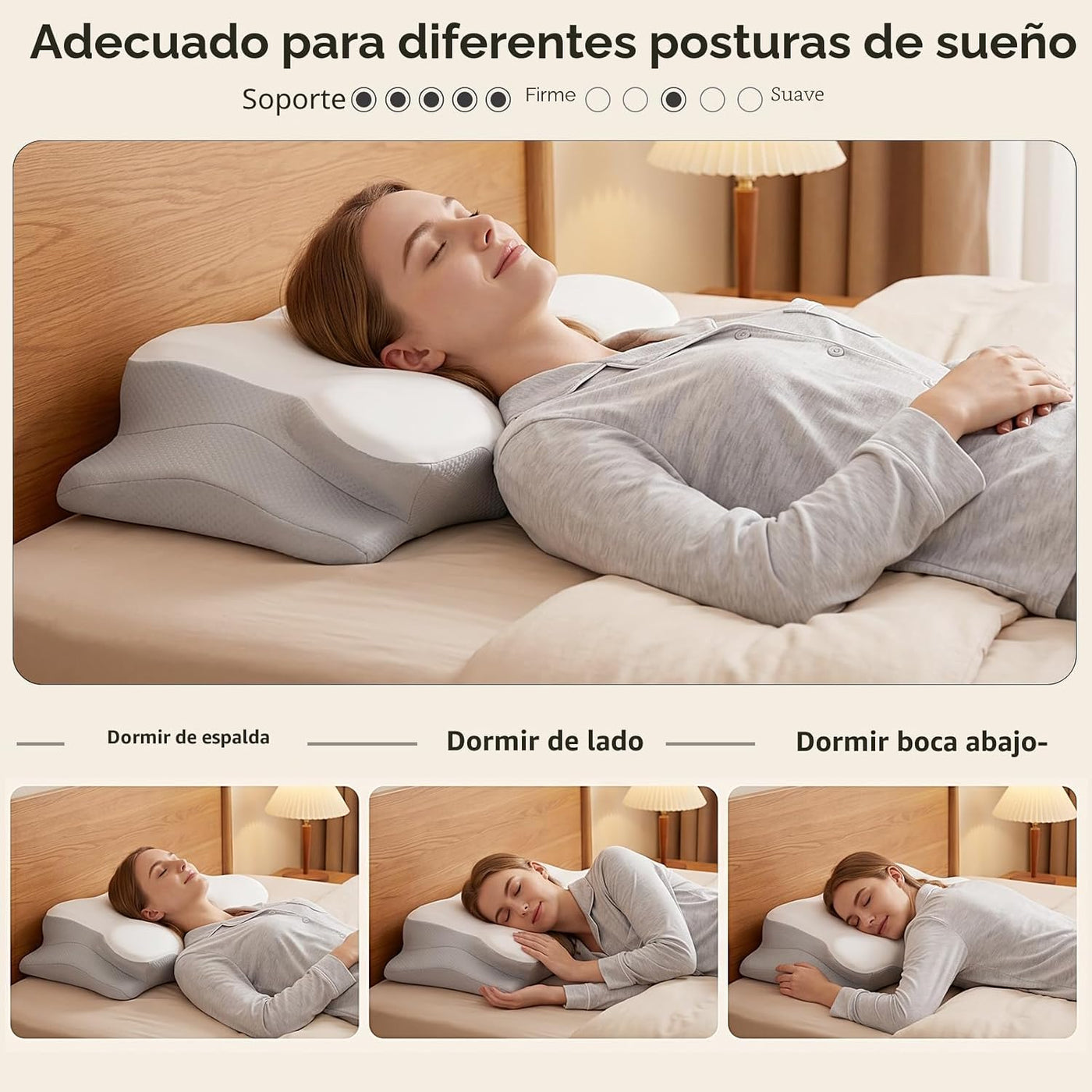 Ylekto Almohada cervical para el cuello para aliviar el dolor, almo...