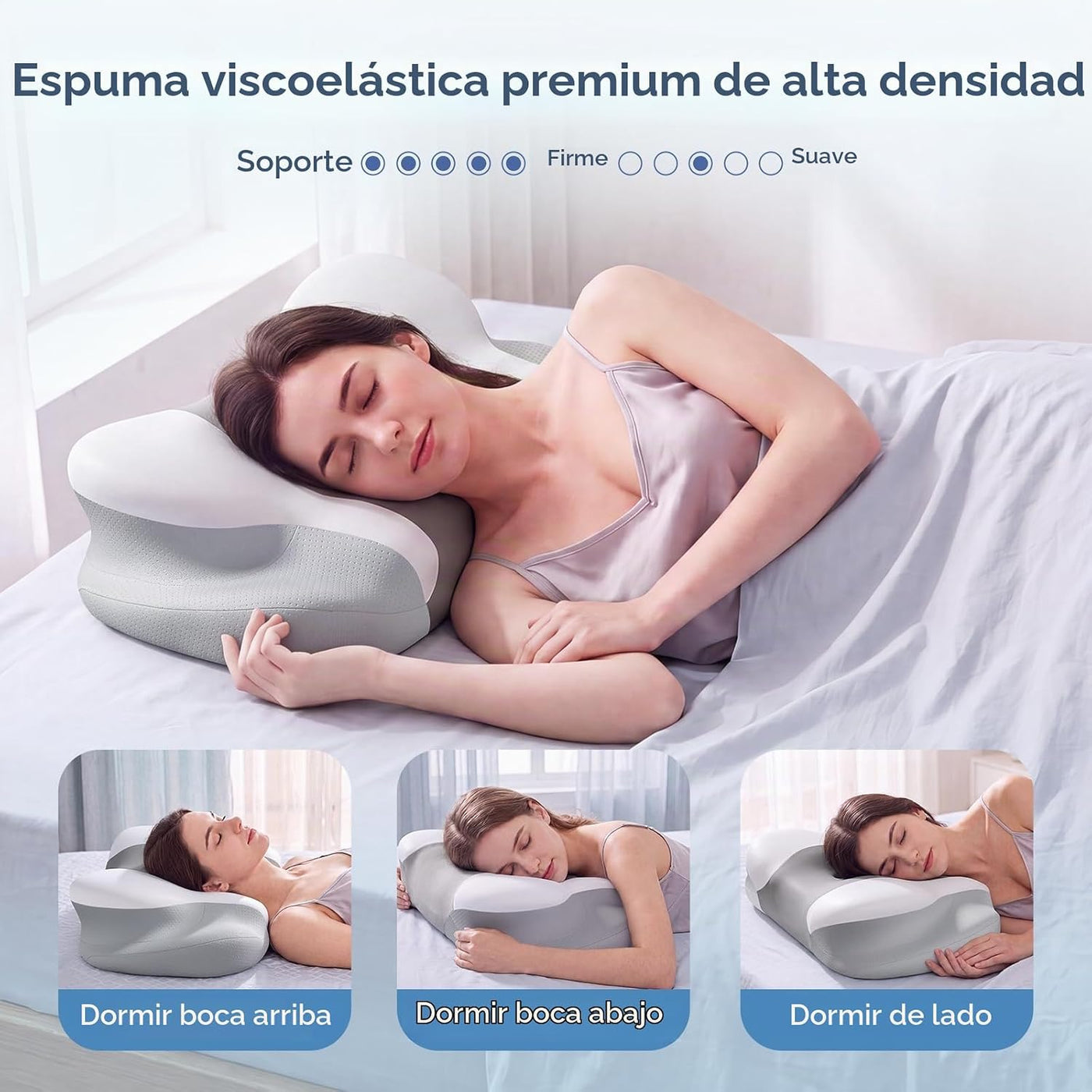Almohada cervical para aliviar el dolor de cuello y hombros Almohad...