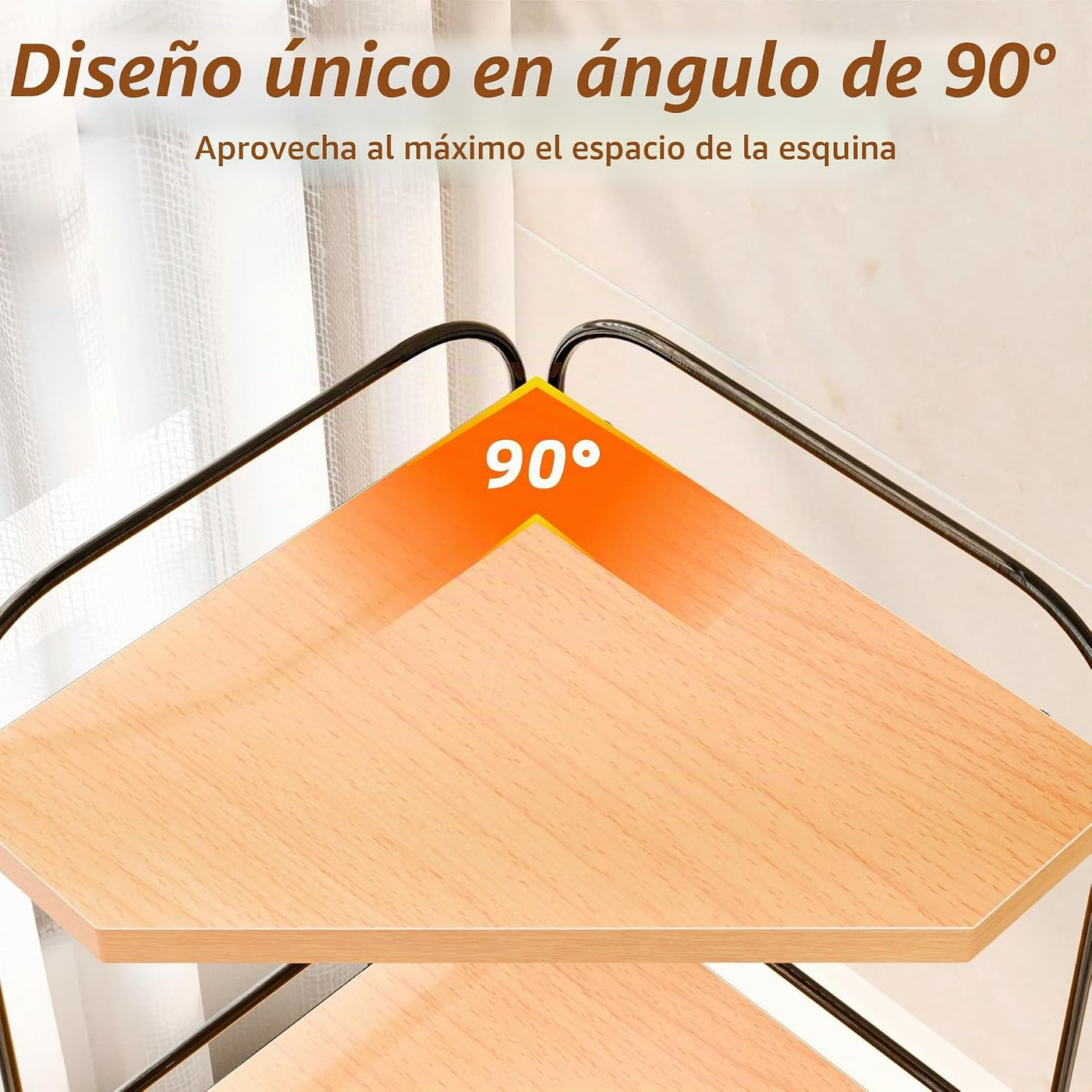 Naeqieo Organizador de esquina para encimera de baño, organizador d...