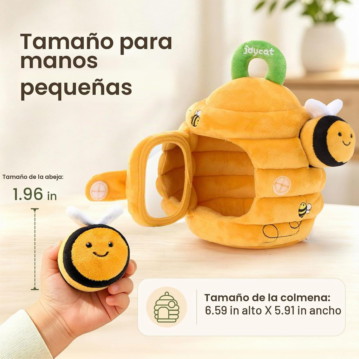 JoyCat Juguetes para Bebés de 6-12 Meses - Colmena Suave para Bebé...