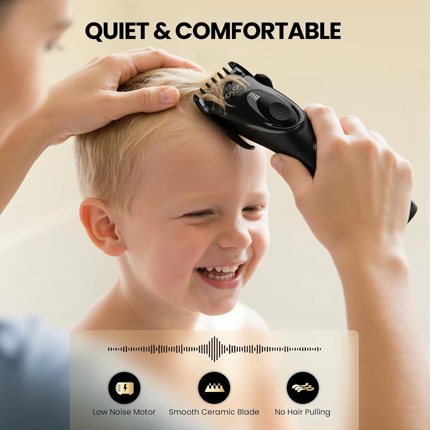 OLOV PROFESSIONAL Cortapelos para hombres, kit de cortapelos inalám...