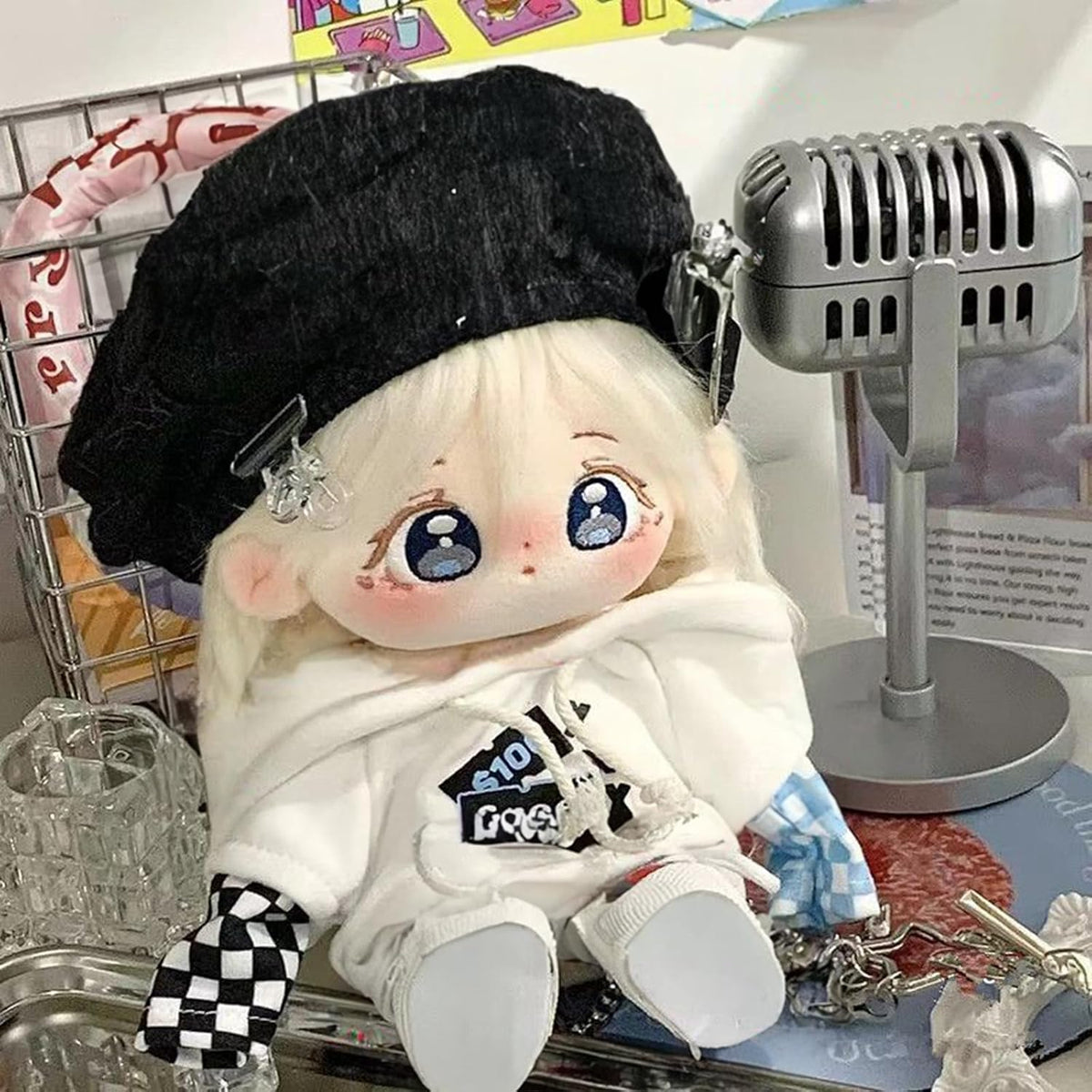 Ruyumei Muñeco de peluche de anime kawaii de 20 cm de algodón con o...