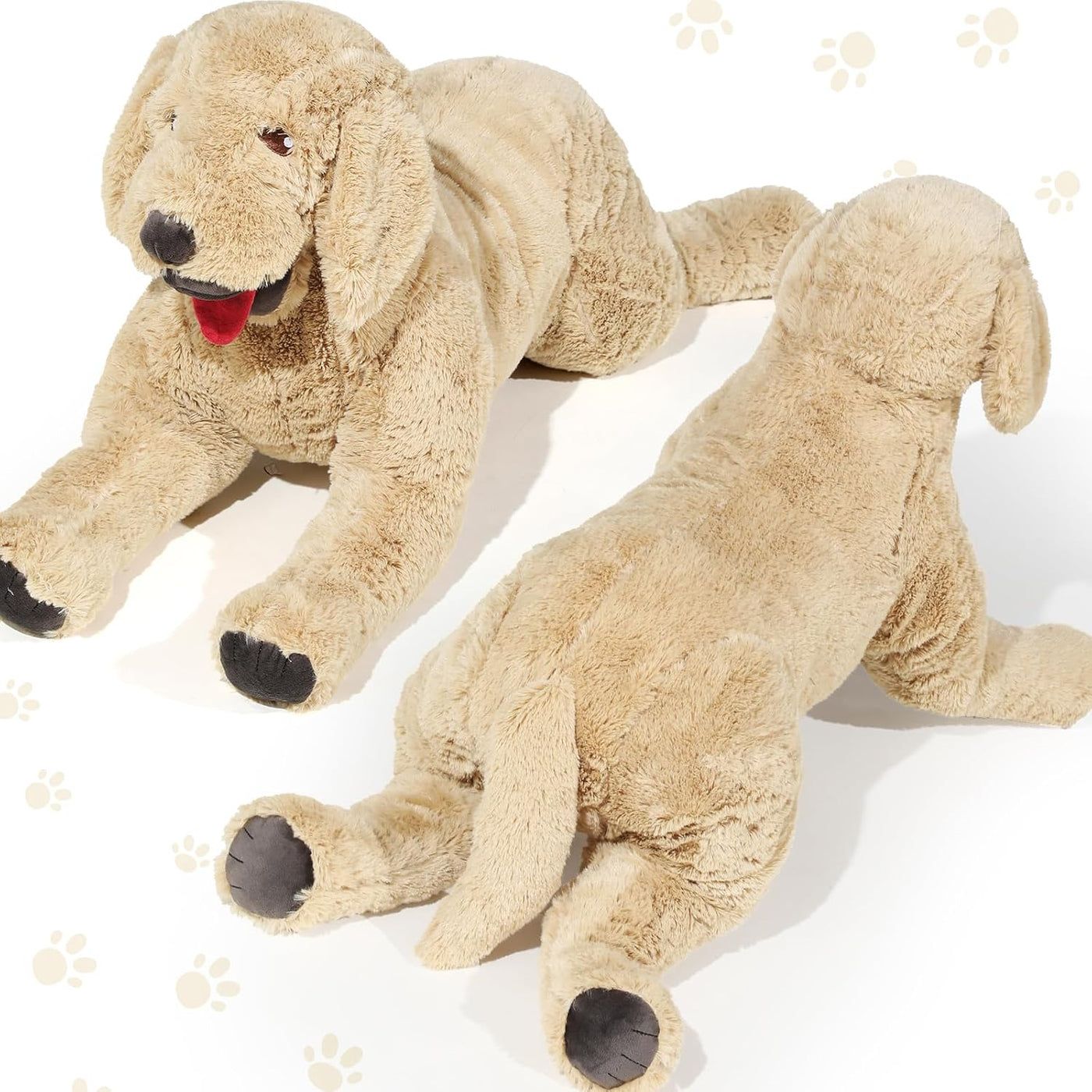 Geosar Animales de peluche de perro de 47.2 pulgadas, suaves juguet...