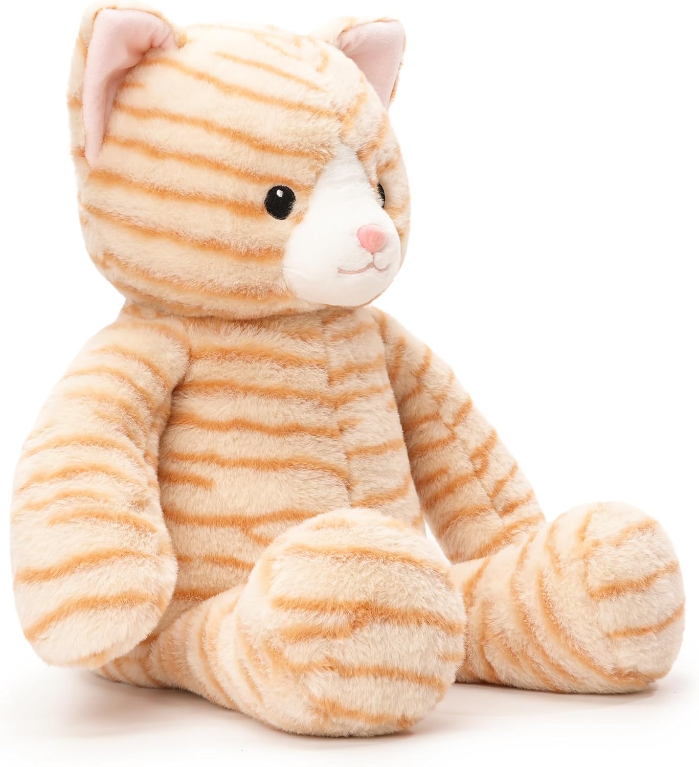 WEIGEDU Peluche de gato de peluche aderezable, 24.8 pulgadas | Se a...