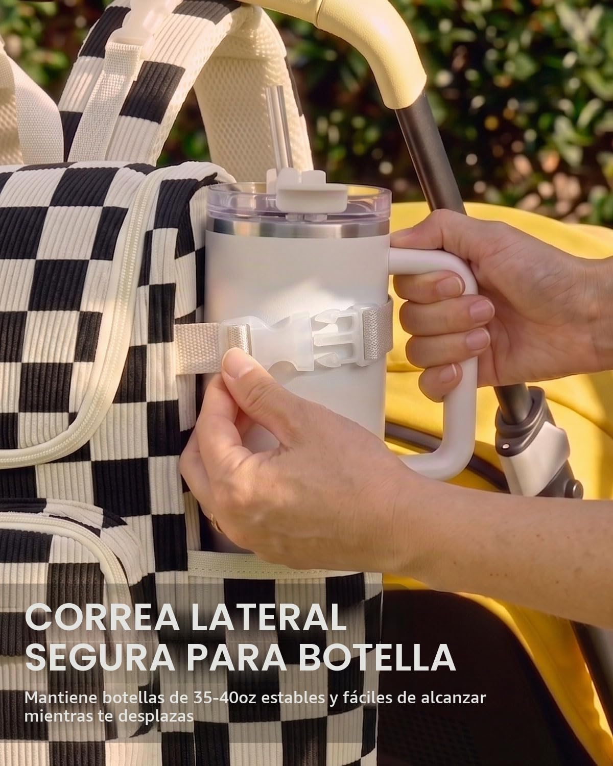 suwarble Mochila grande de pana para pañales para mamá, mochila de...