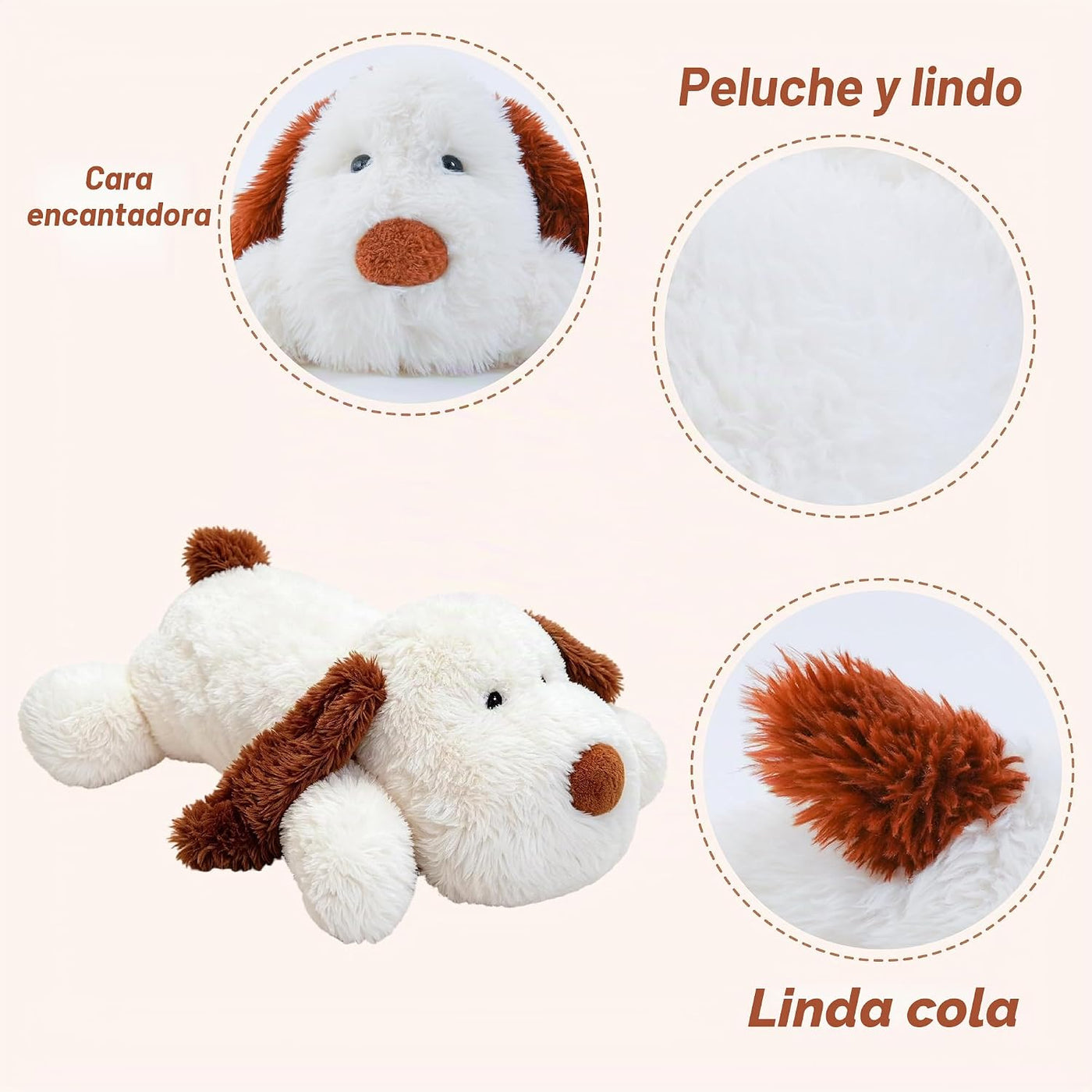 GADXV Animales de peluche de perro grande de 47 pulgadas, peluches...