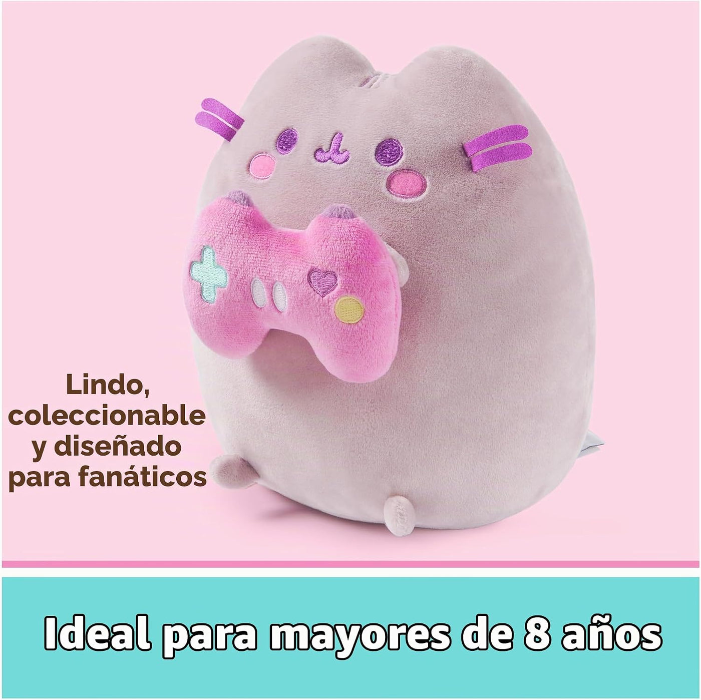 GUND Pusheen Gamer - Juguete de peluche de 9.5 pulgadas para mayore...