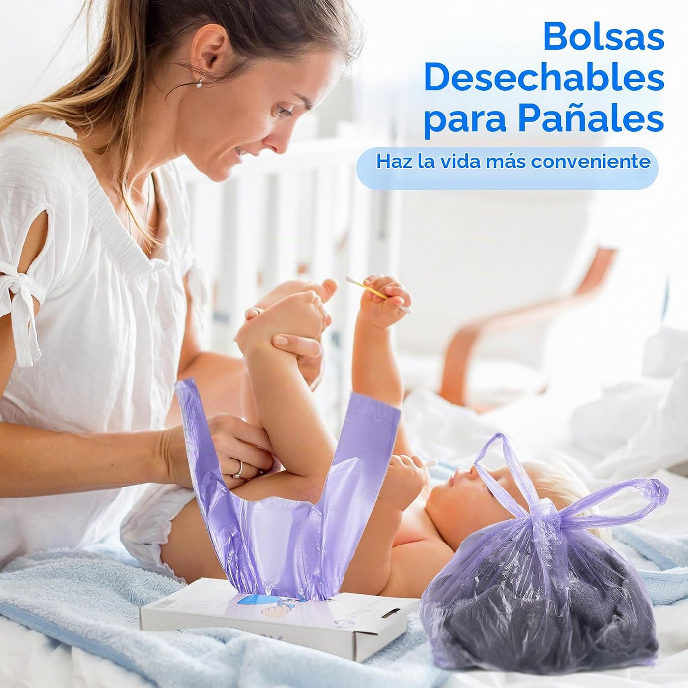 Tenceur 1800 bolsas de pañales desechables para bebé, bolsas de pañ...
