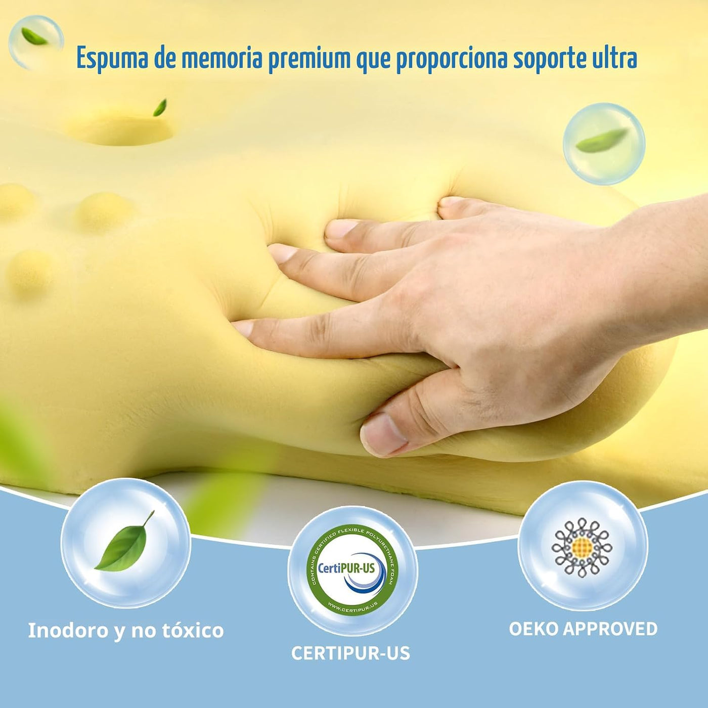 Almohada cervical para aliviar el dolor, almohada ergonómica para d...