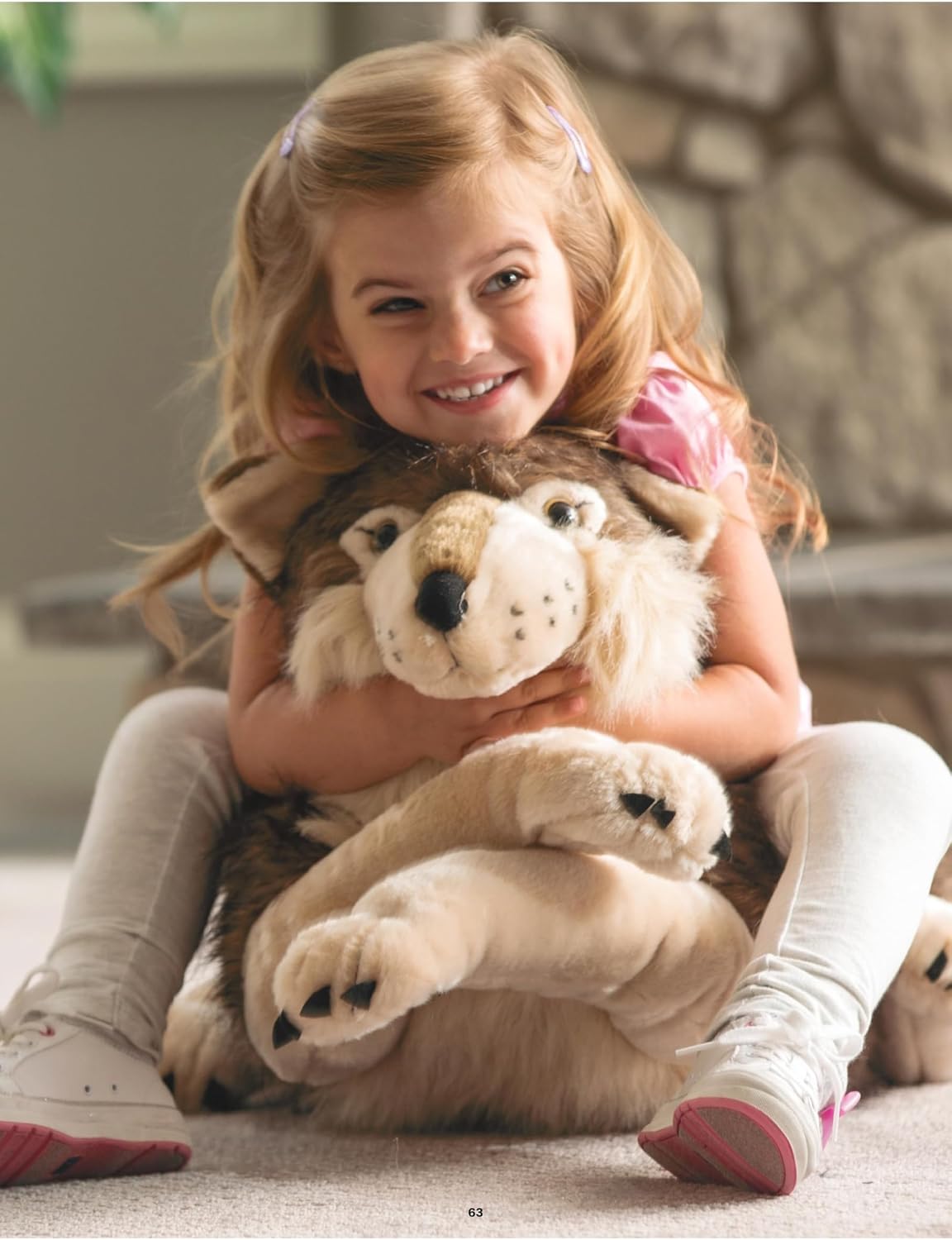 Wild Republic - Peluche de lobo jumbo, animal gigante de peluche, j...