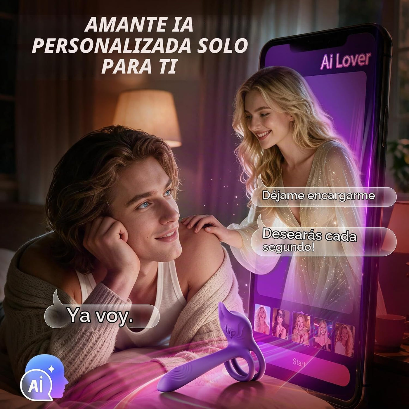 Anillo vibrador para pene en parejas - MOOLIGIRL anillo vibrador do...