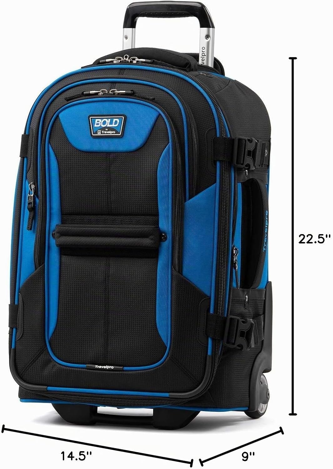 Travelpro Luggage Bold - Rollaboard expandible de 22", Azul\/Ne...