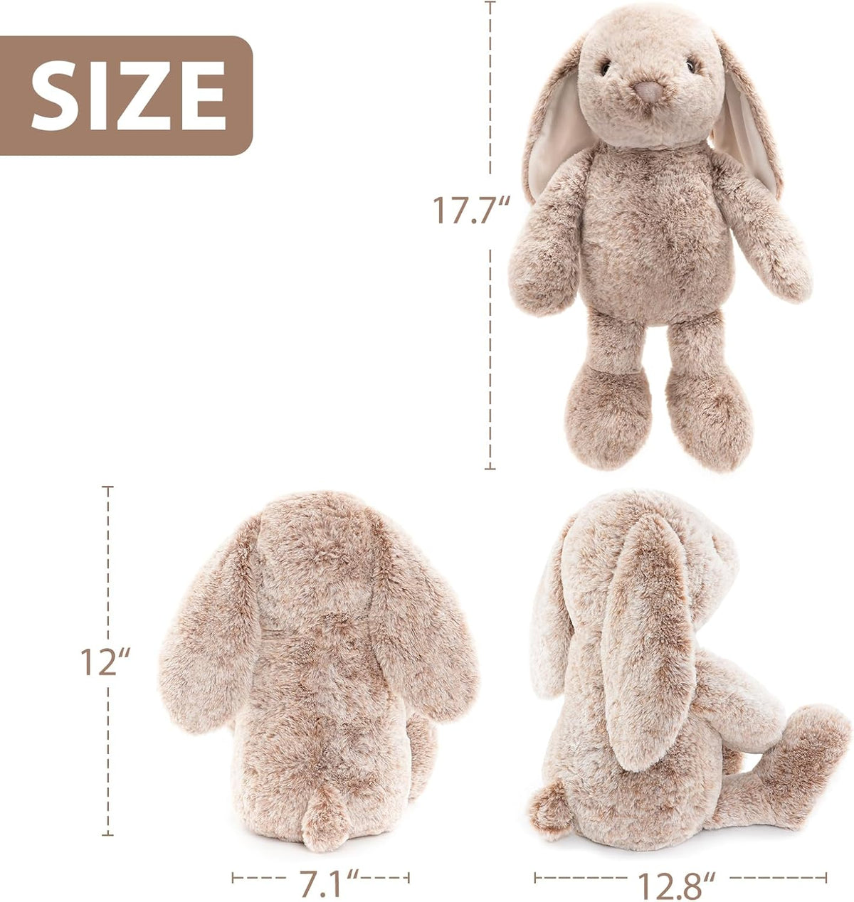 WEIGEDU Animales de peluche de conejo para niños, niñas, niños, beb...