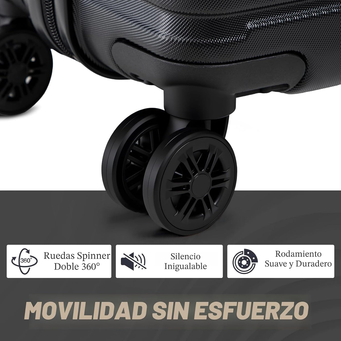 Juegos de equipaje de 5 piezas maletas con ruedas, juego de maletas...