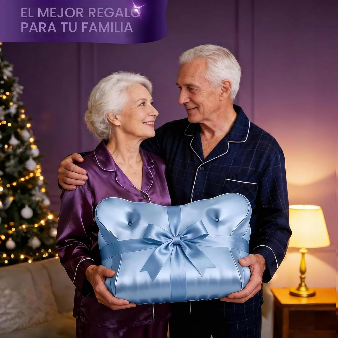 Dayme Almohada ortopédica de espuma viscoelástica, color azul | Alm...
