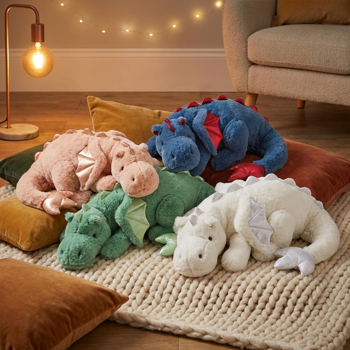 ARELUX - Almohada de animales de peluche grande de 36 pulgadas, lin...