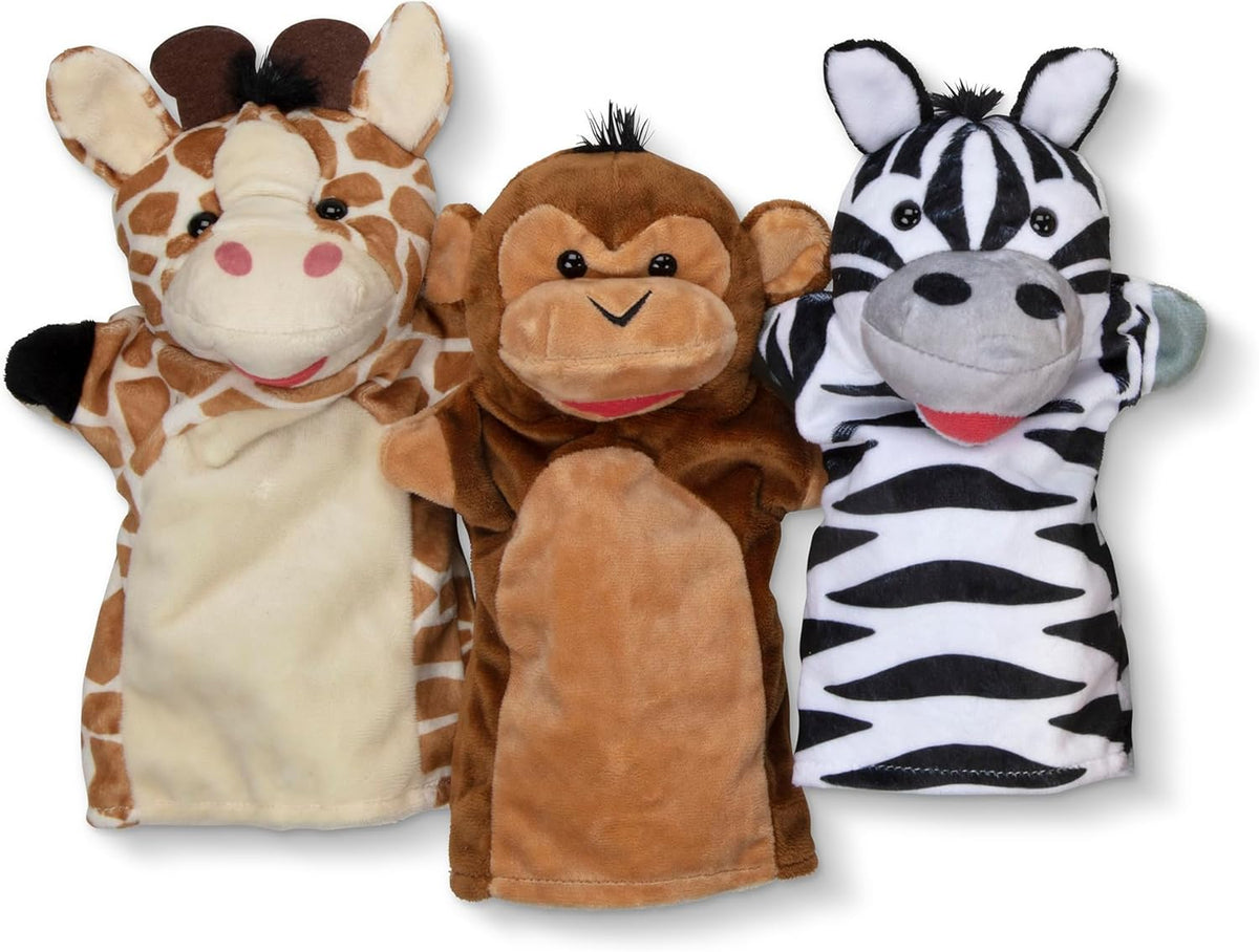 Melissa & Doug Safari Buddies - Marionetas de mano, juego de 6...