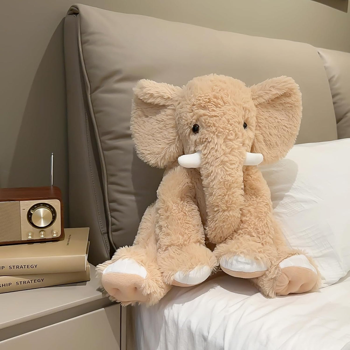 UBABER Elefante de peluche grande de 19.2 pulgadas, juguete de elef...