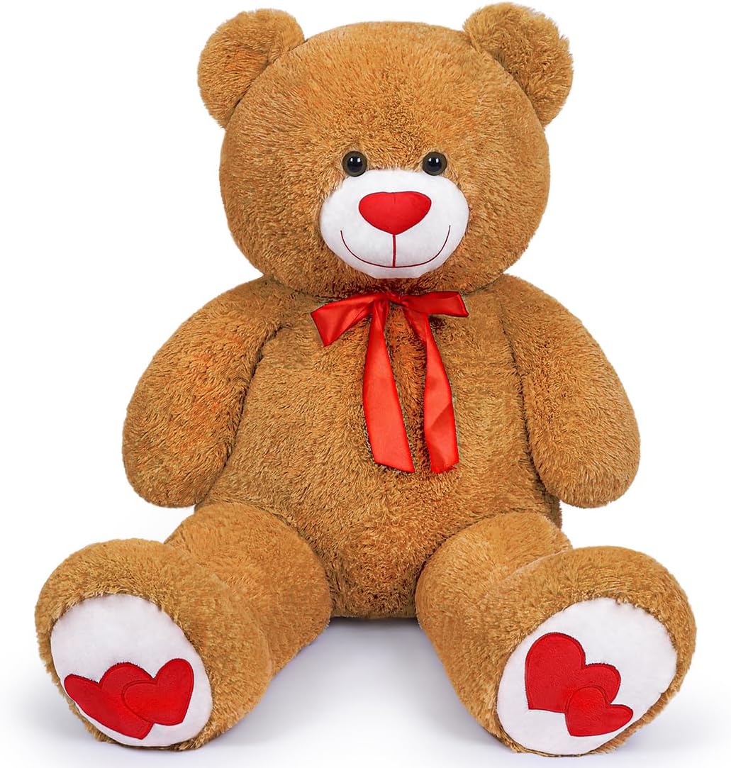 Oso de peluche grande de 43.3 pulgadas, oso de peluche gigante con...