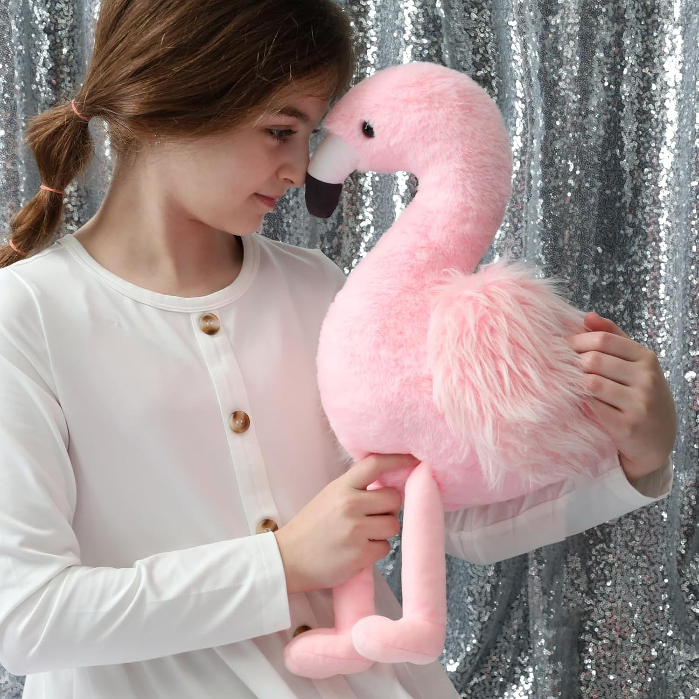 MorisMos - Animales de peluche de flamenco, mamá flamenco de 18 pul...
