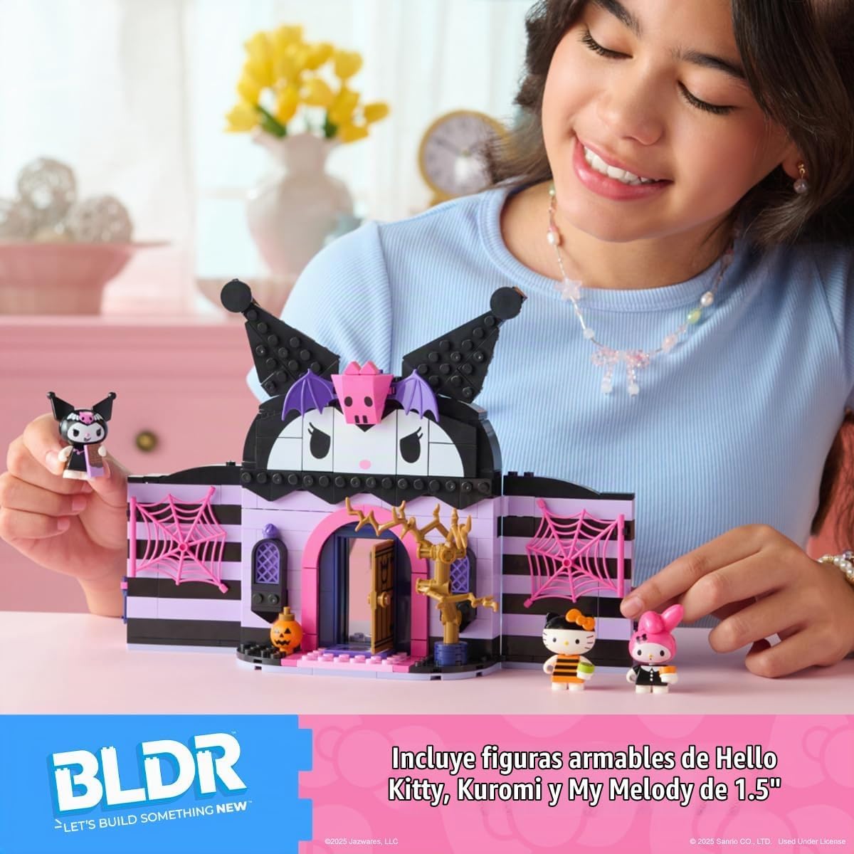 BLDR Hello Kitty and Friends Kuromi's Haunted House Building Se...