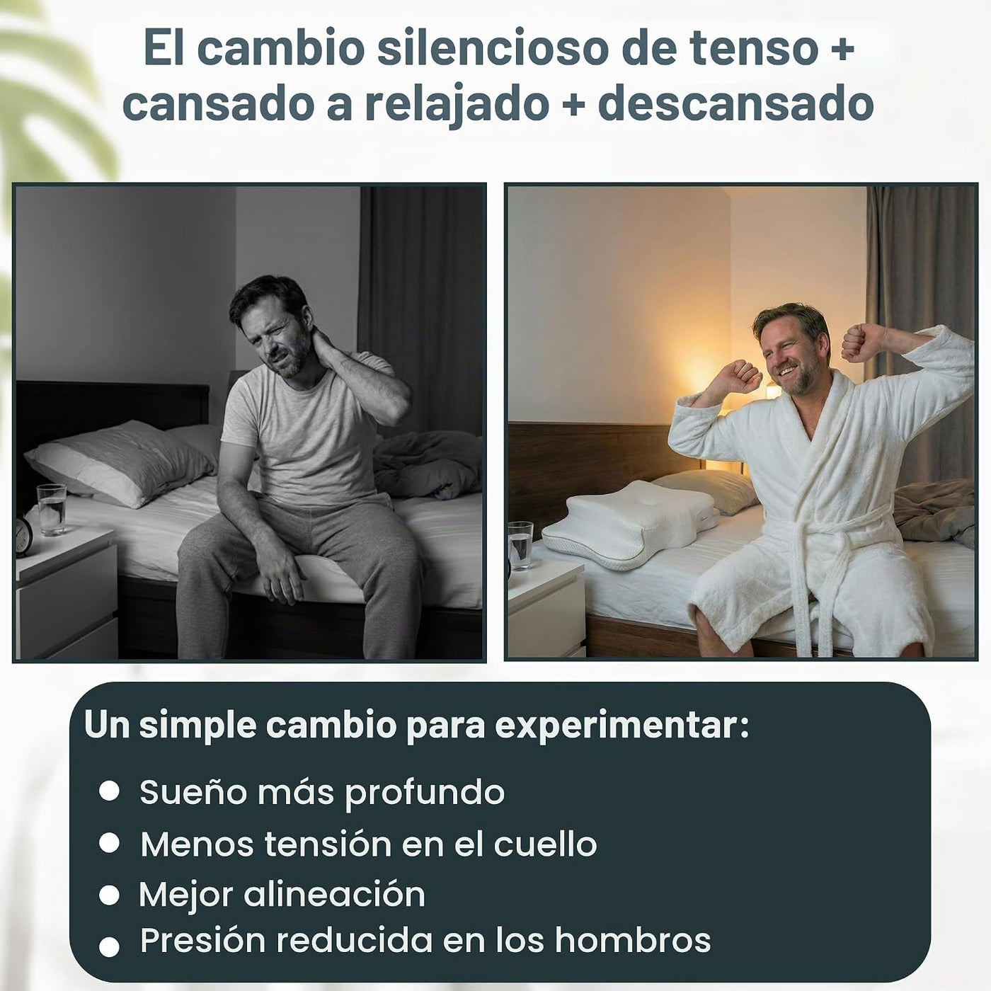 piluxx Almohada cervical ergonómica para dormir \u2013 Almohada cer...