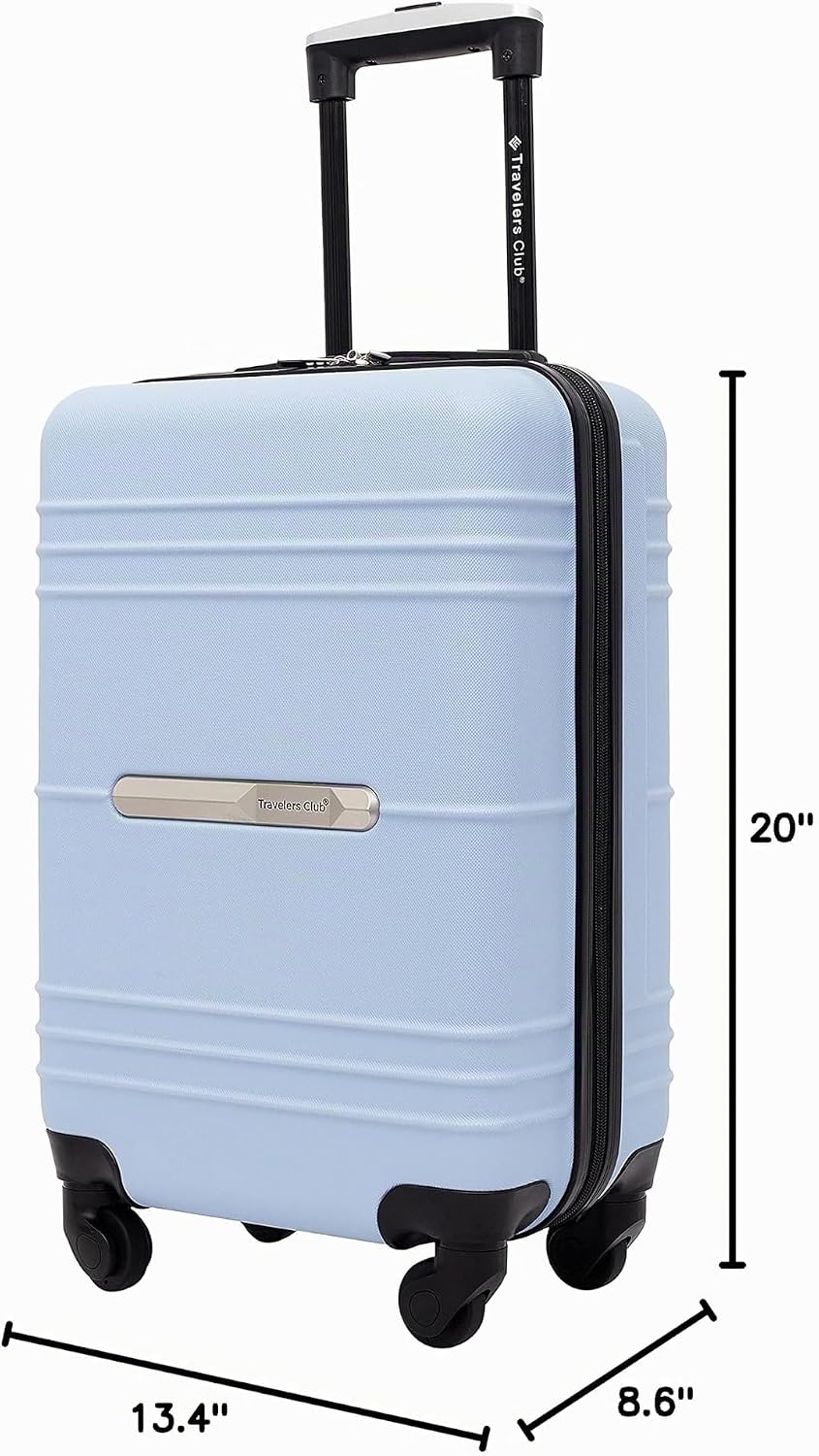 Travelers Club Equipaje de mano Richmond Spinner de 22", Azul,...