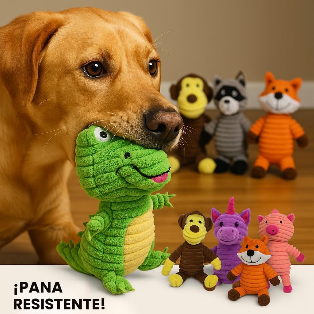 Jalousie Paquete surtido de juguetes de peluche para cachorros y ma...
